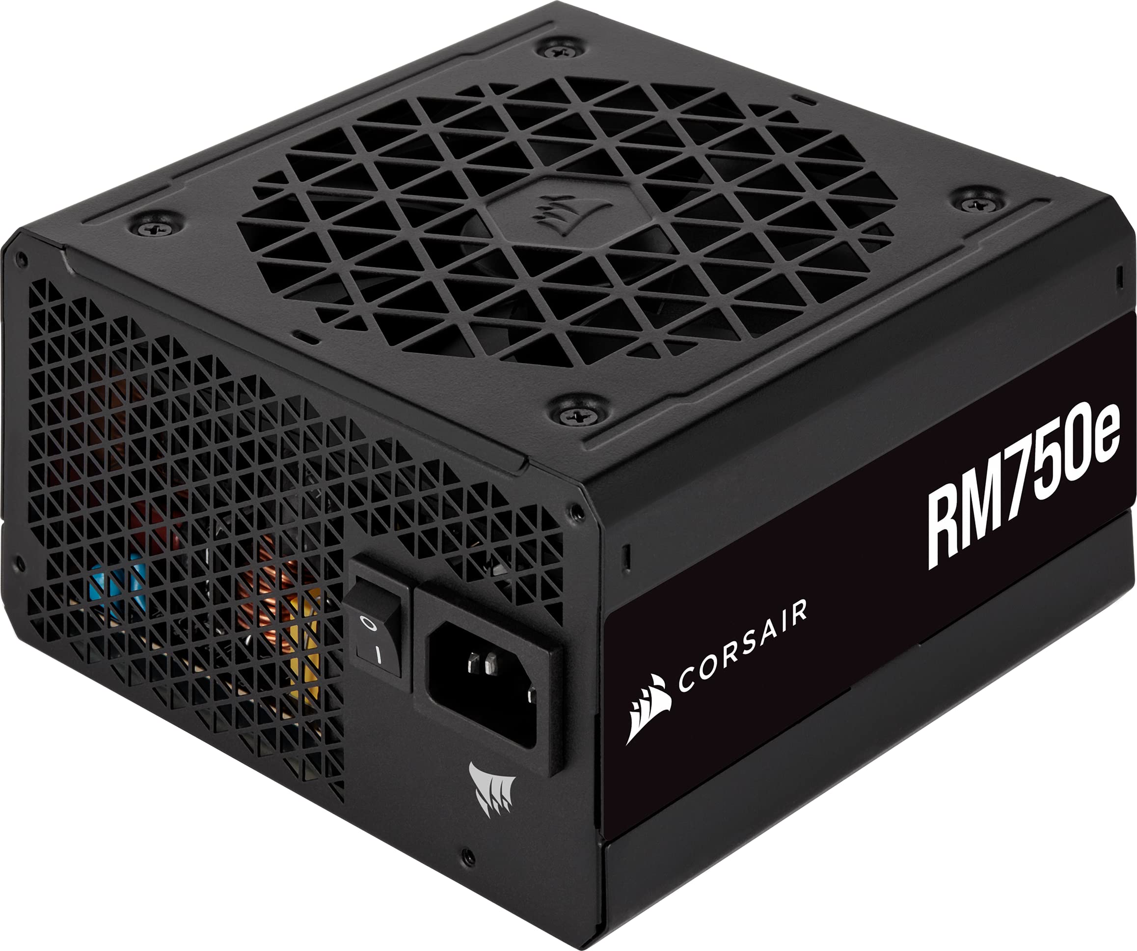 CorsairRM750e Fully Modular Low-Noise ATX Power Supply - Dual EPS12V Connectors - 105°C-Rated Capacitors - 80 Plus Gold Efficiency - Modern Standby Support - Black