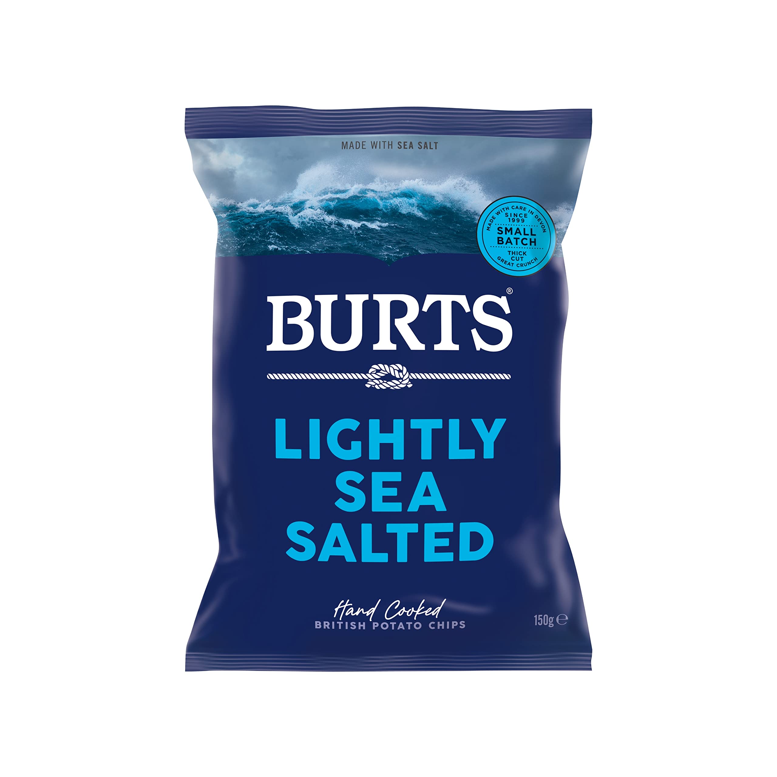 Burts Potato Chips, With Sea Salt, 150 gm