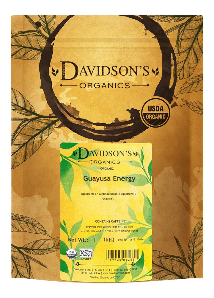 Davidson's Organics, Guayusa Energy, Loose Leaf Tea, 16-Ounce Bag