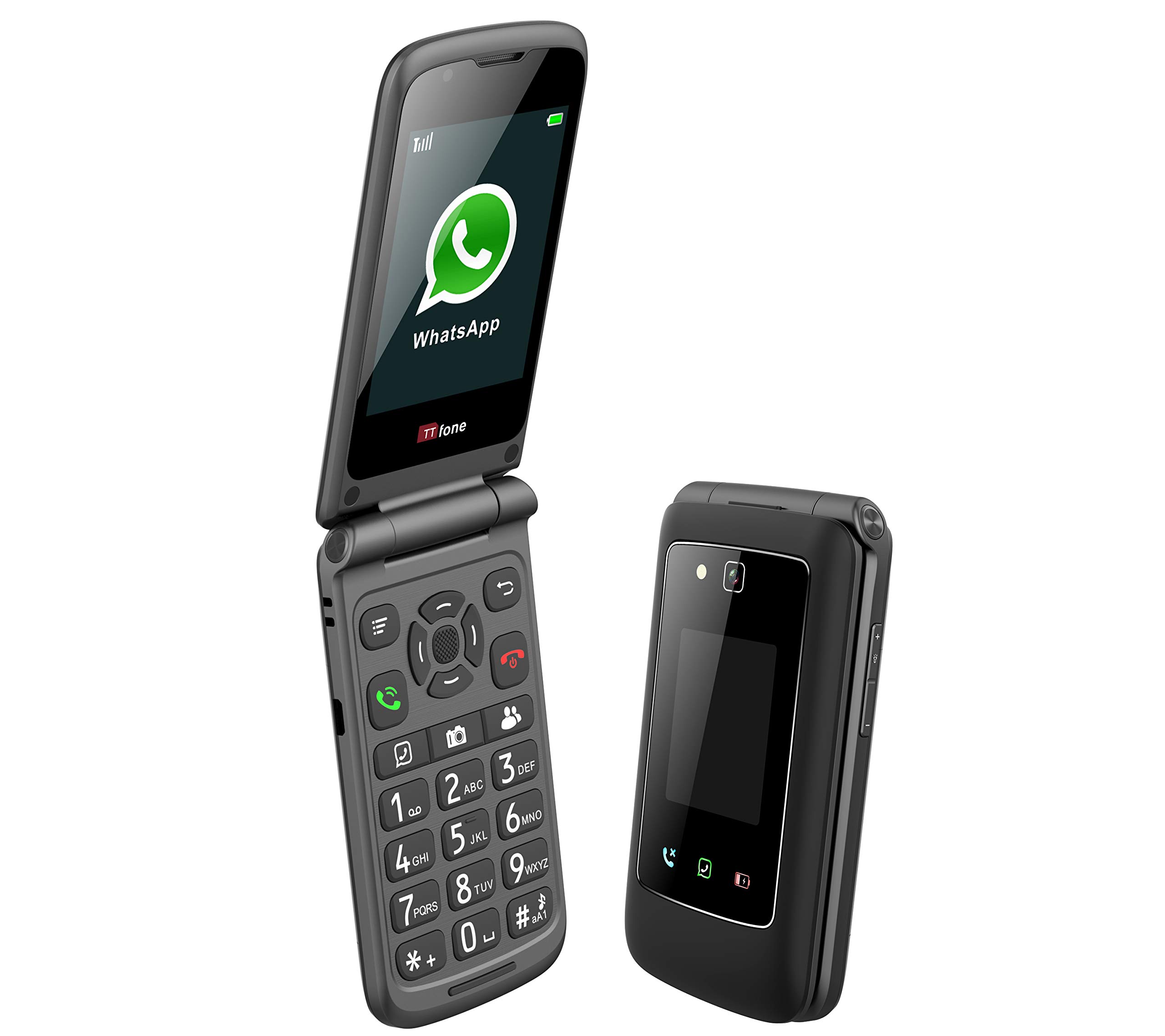 TTfone Titan TT950 Whatsapp 3G Touchscreen Senior Big Button Flip Mobile Phone Vodafone Pay As You Go