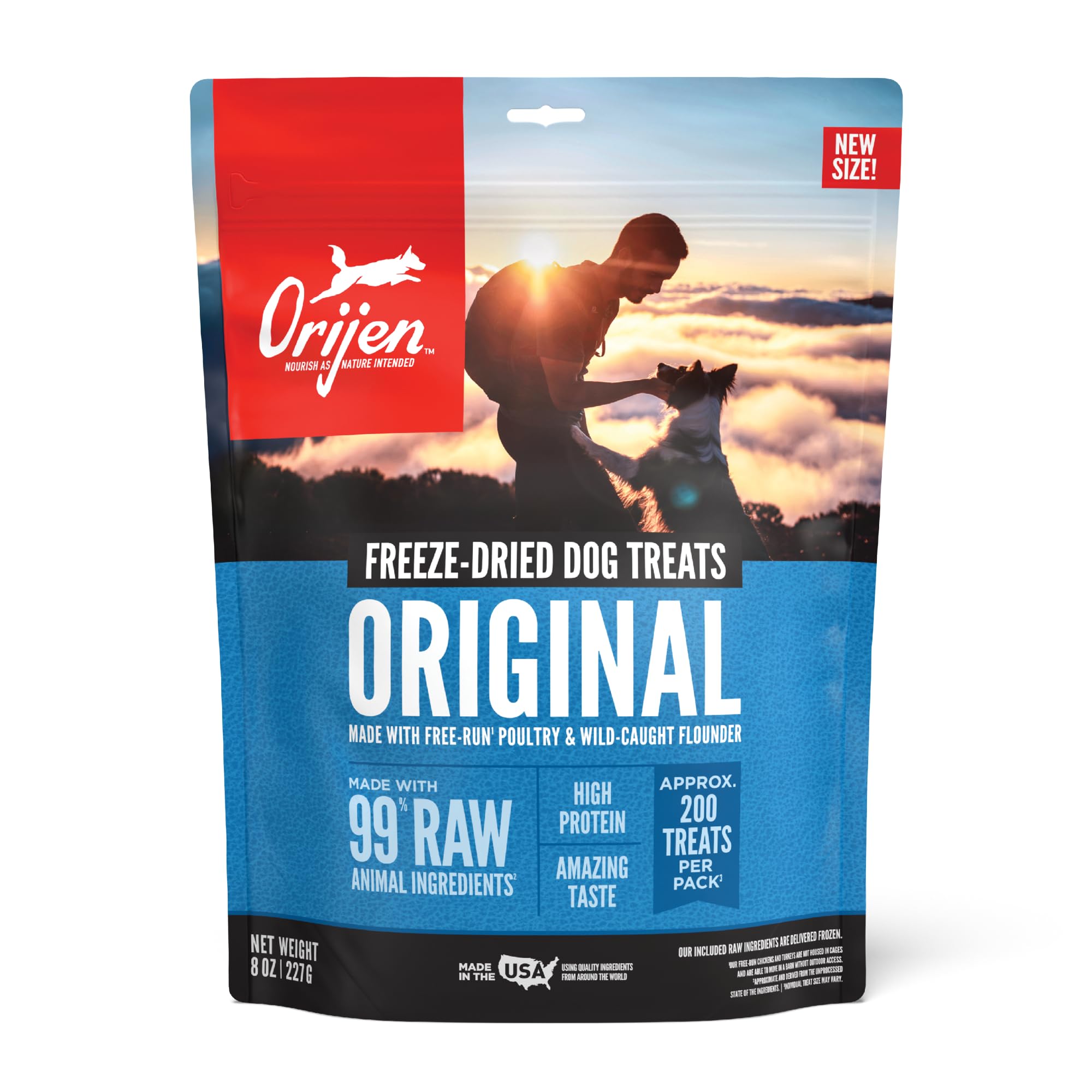 ORIJENOriginal Freeze-Dried Dog Treats 8OZ