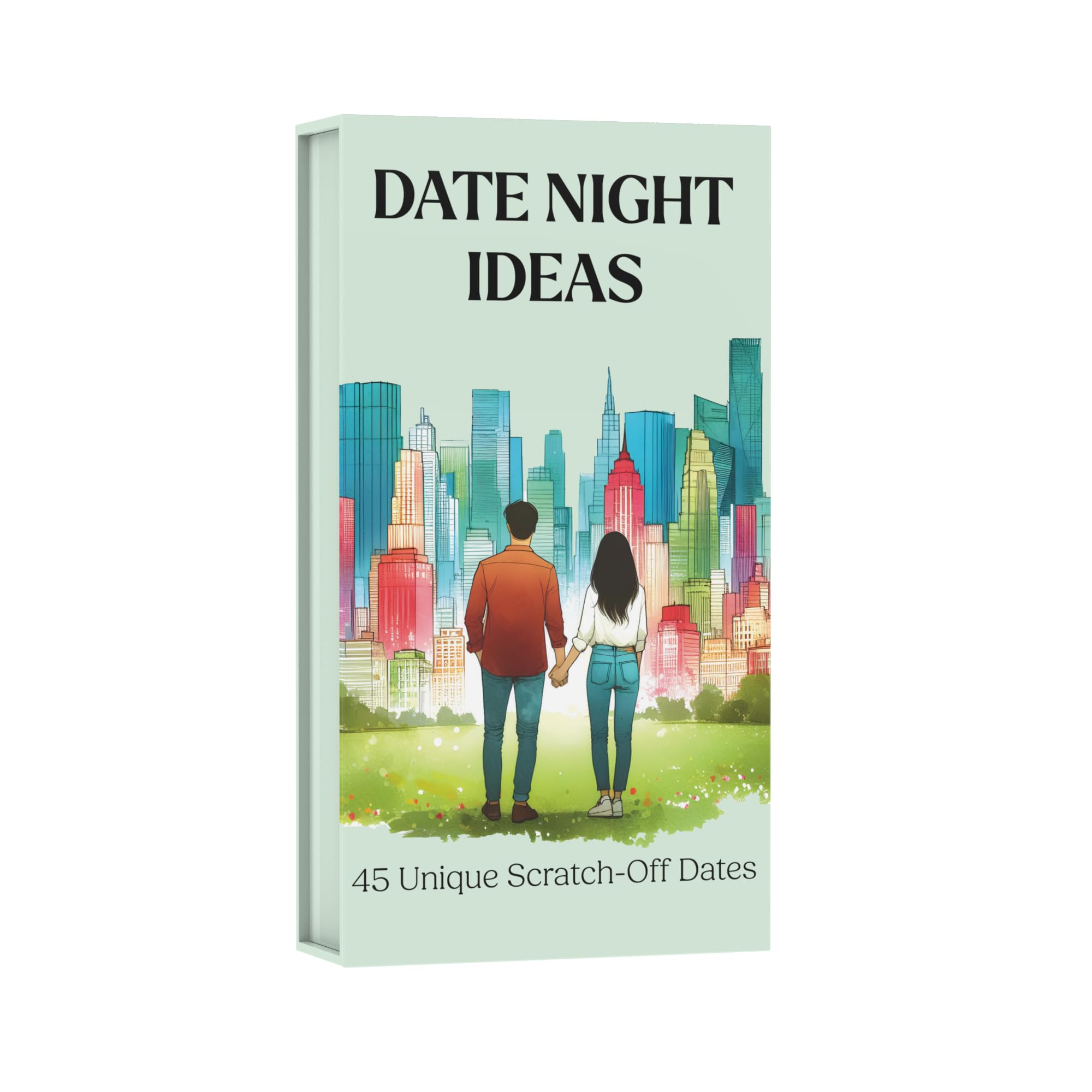 Date Night Ideas | 45 Scratch-Off Date Cards for Fun & Romantic Adventures | QR Code on Each Card for More Date Ideas and Tips for Couples, Wife, Husband, Boyfriend or Girlfriend