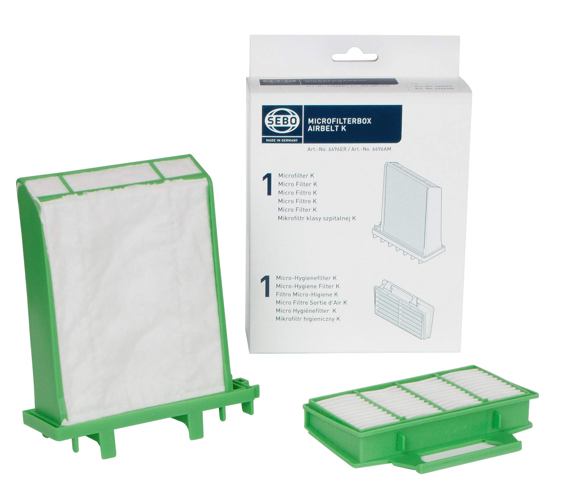 SEBO6696ER Microfilter Box - Suitable For All K Cylinder Cleaners