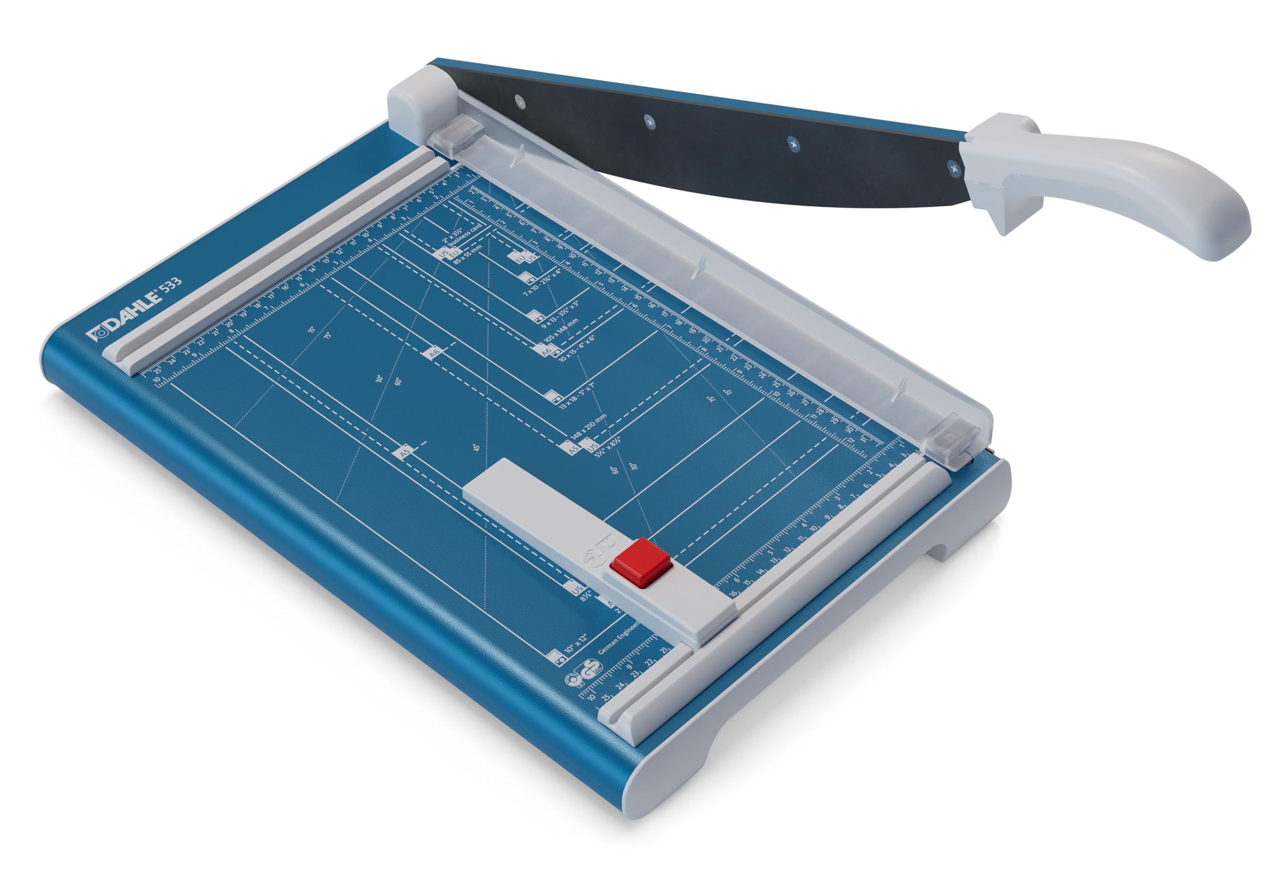 Dahle533 Self-Sharpening Guillotine Trimmer, 15 Sheet Capacity, A4 Paper Cutter