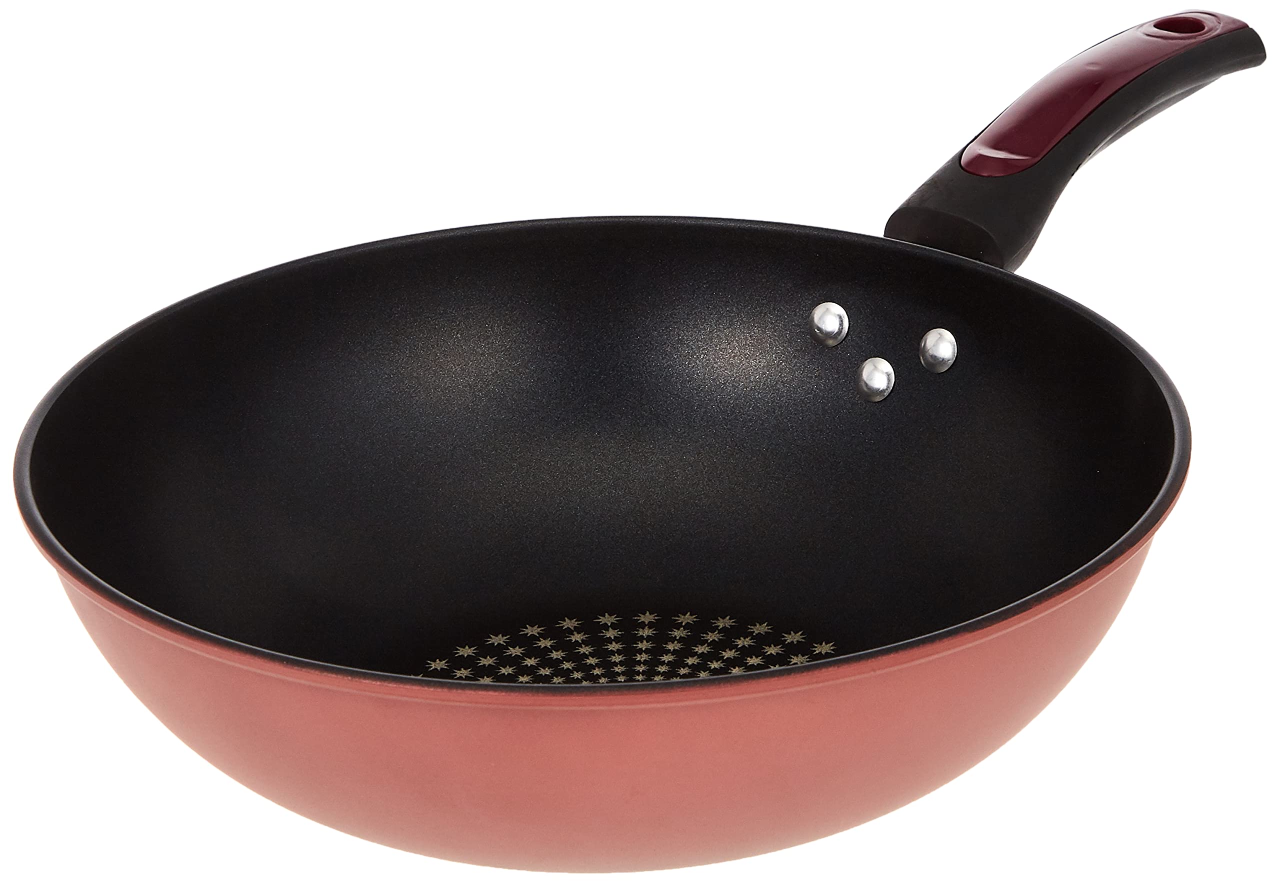 Delcasa 30Cm Carbon Steel Wok Pan, Dc2137 | Non-Stick Coated Interior | Bakelite Handle | Dishwasher Safe | Frying Pan For All Stoves | Flat Bottom Pan