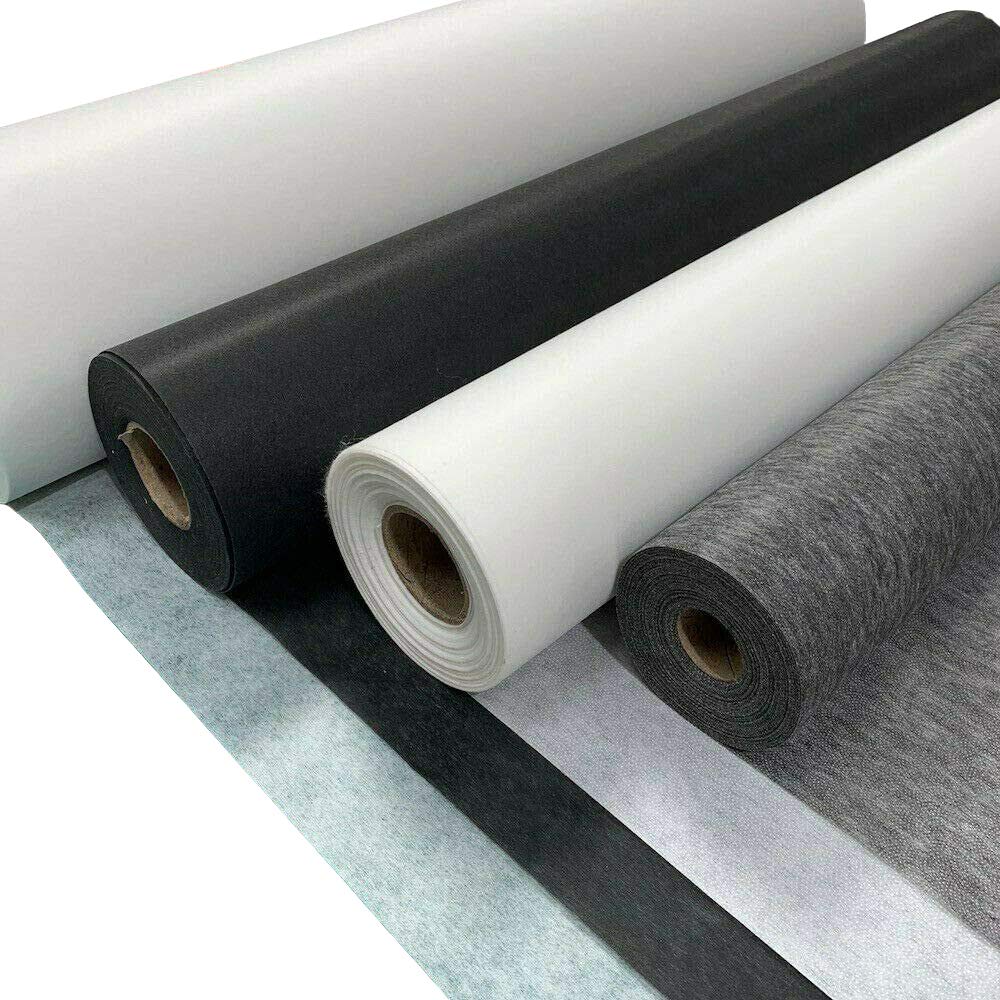 Fusible Interfacing Fabric Non-Woven Lightweight Fusible Iron On Interfacing Fabric for Sewing Crafts