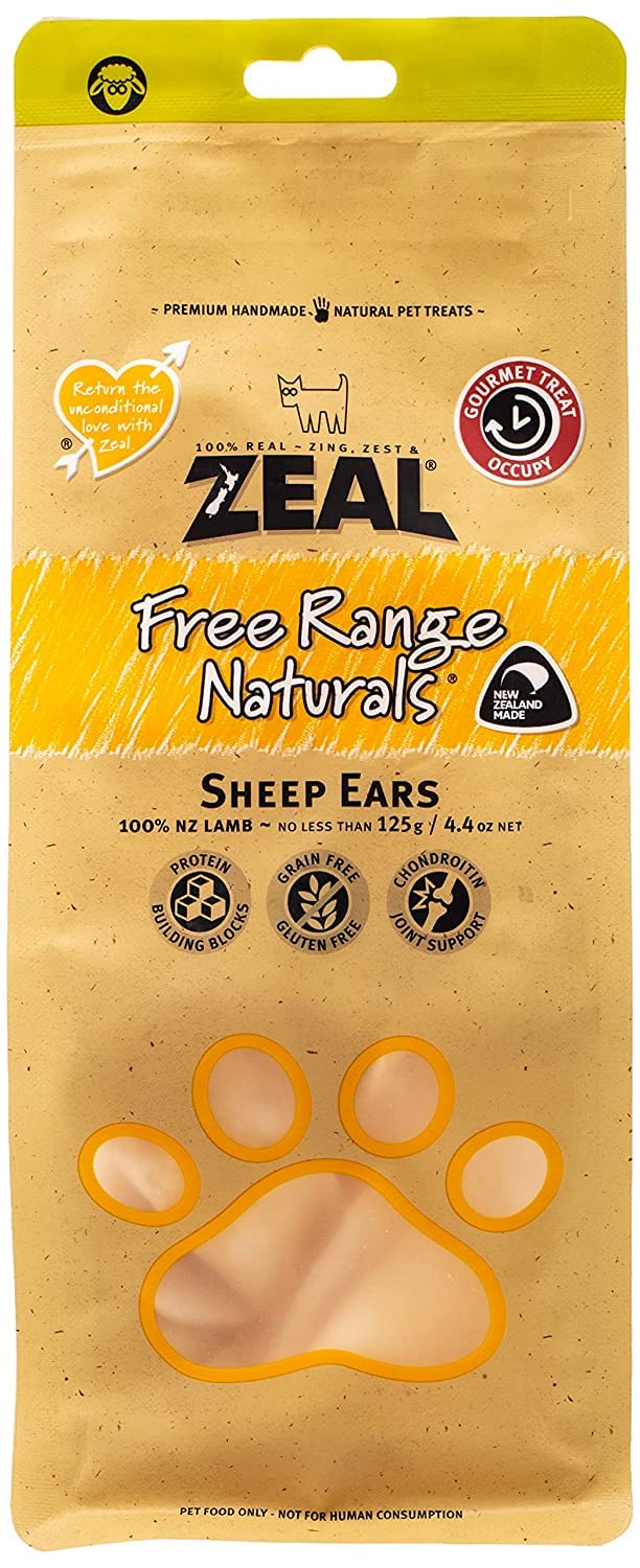 KIWI Zeal Free Range Naturals Sheep Ears Dog Treats 125g