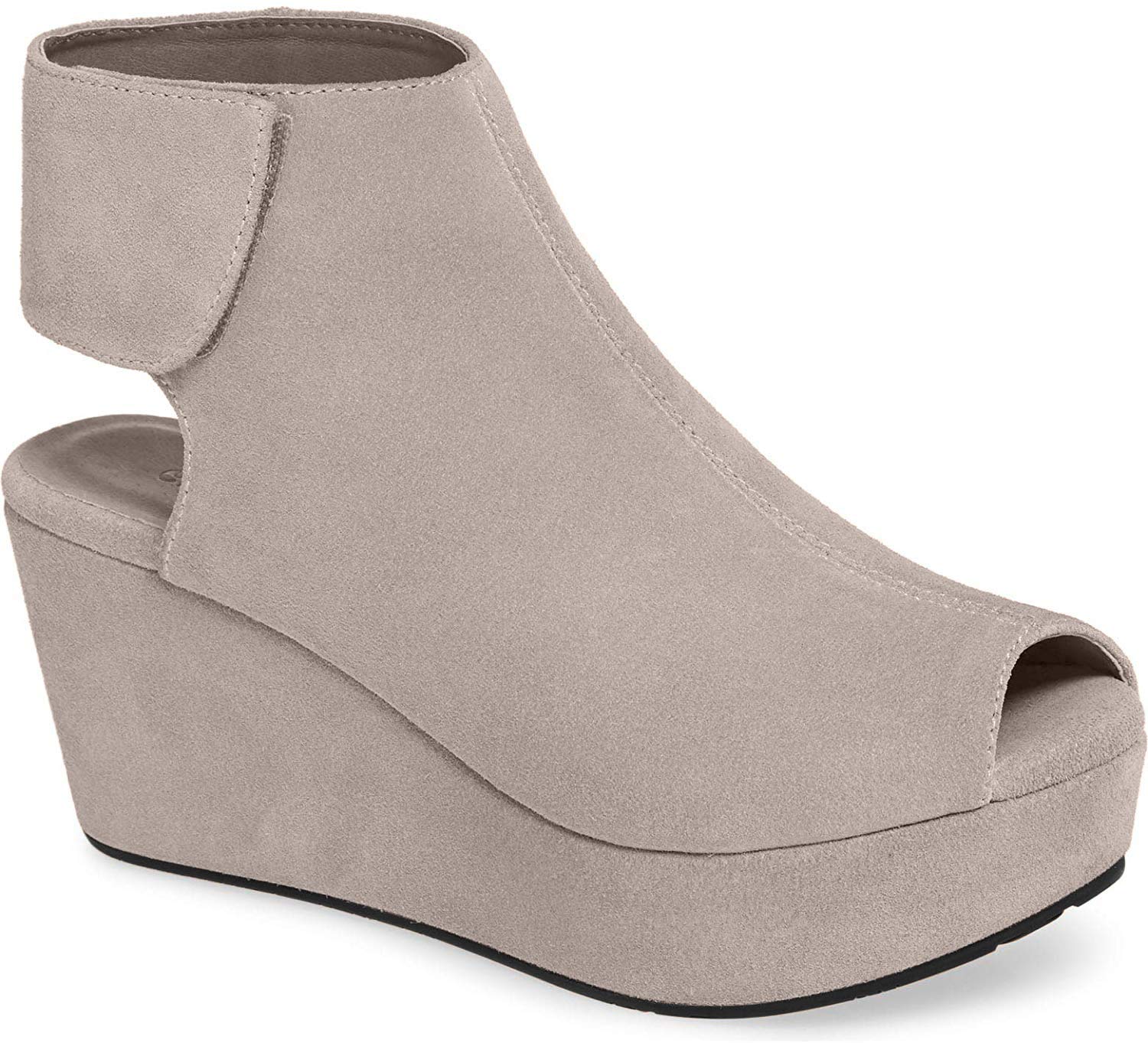 Chocolat Blu White Wedge - Platform Sandal - Women's Suede/Leather Shoes