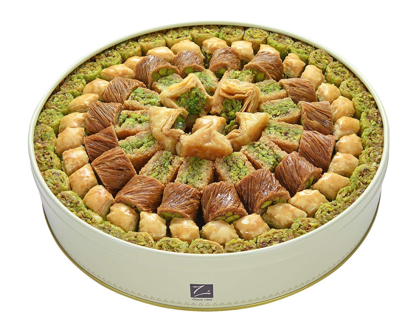 Zalatimo Brothers for Sweets World Famous Baklava Assortment Fresh From Our Factory | 2.2 LBS | Pistachios Filling