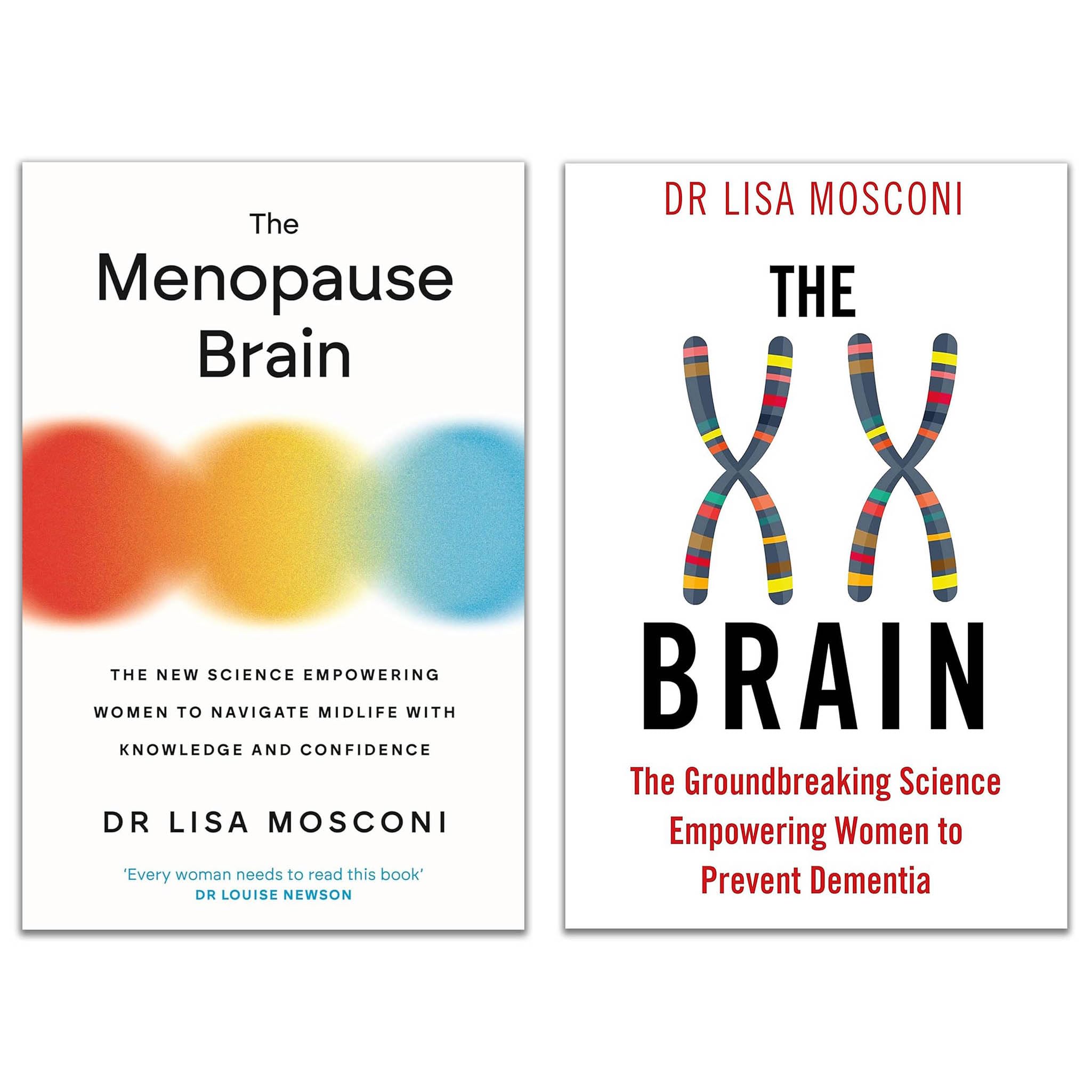 Dr. Lisa Mosconi 2 Books Collection Set (The XX Brain & The Menopause Brain)