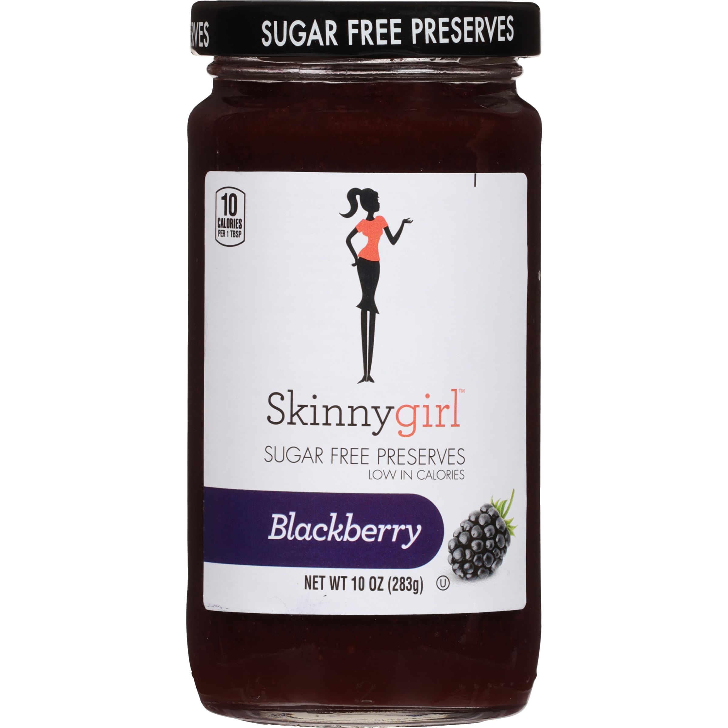 Skinnygirl Sugar Free Kosher Preserves, Blackberry, 10 Ounce