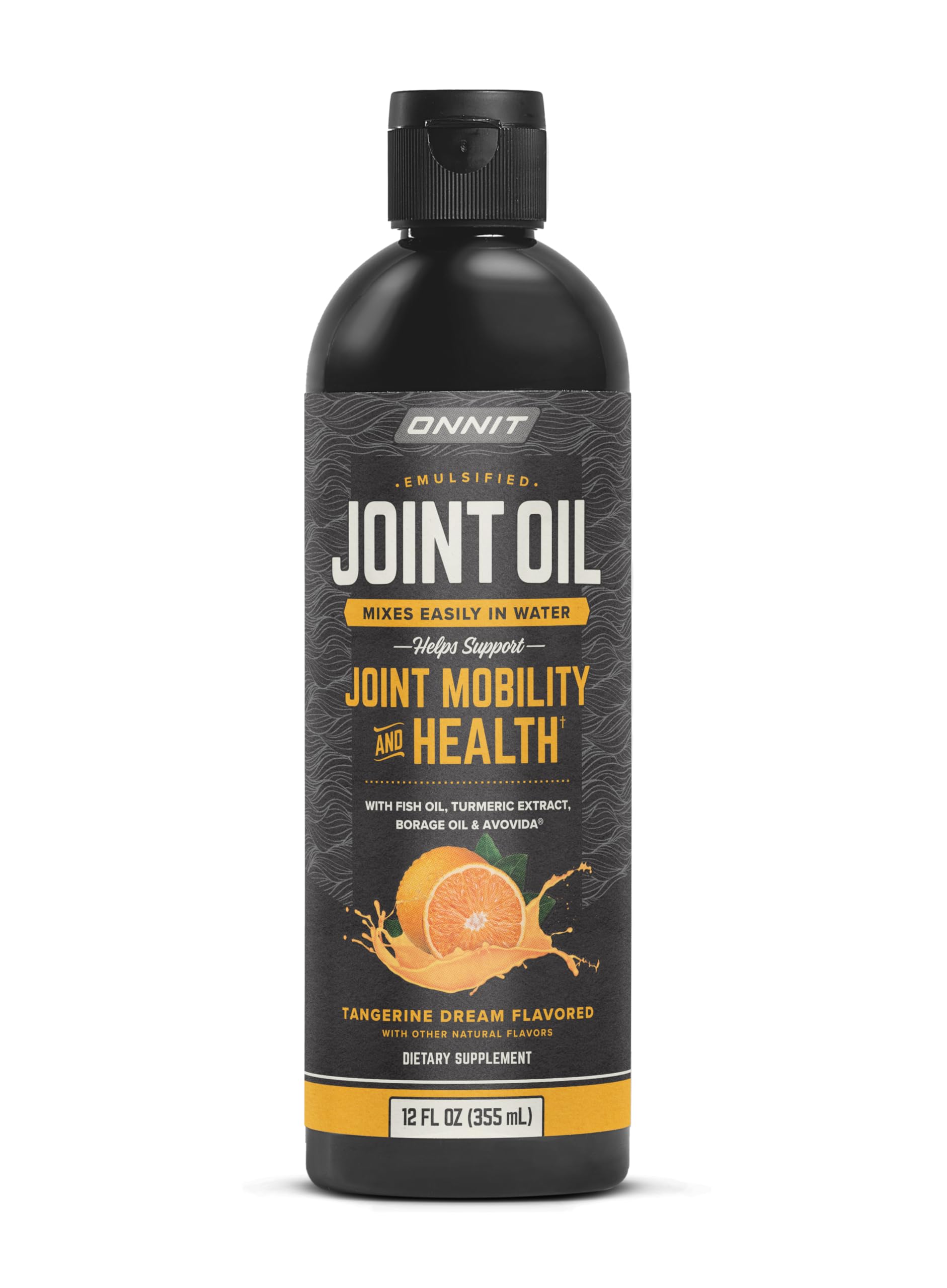 ONNITJoint Oil - Emulsified Liquid Fish Oil to Support Joint Health and Mobility - Tangerine Flavor (12oz)