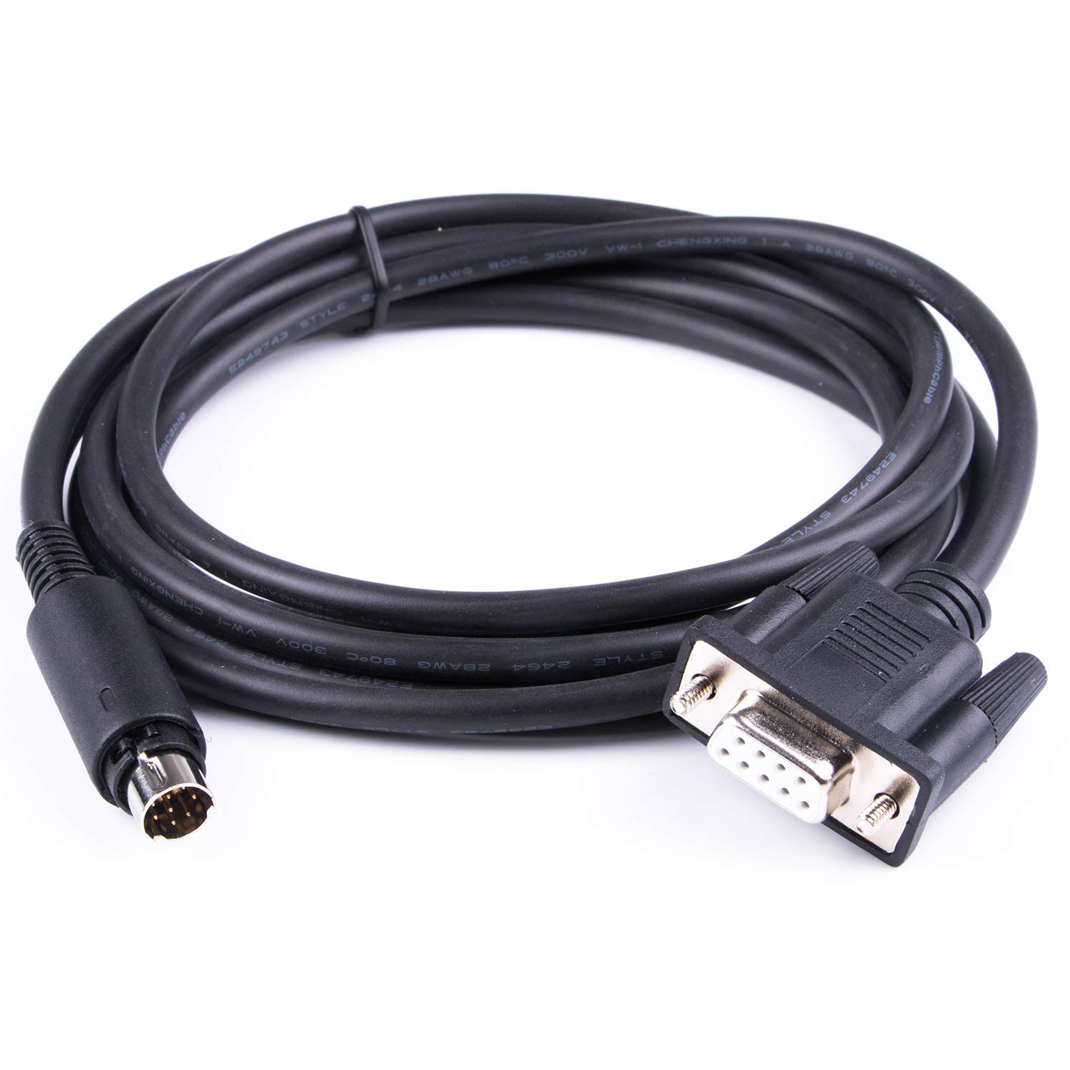 PLC Programming Cable 1761-cbl-pm02 Pinout to Mini 8p Din Male to DB9 Female Cable Without Driver