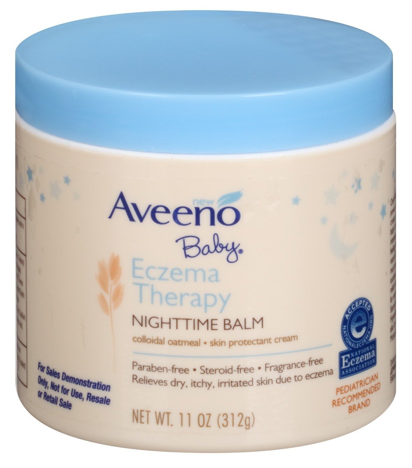 Aveeno Baby Eczema Therapy Night-Time Balm 11 Ounce Jar (325ml) (2 Pack)