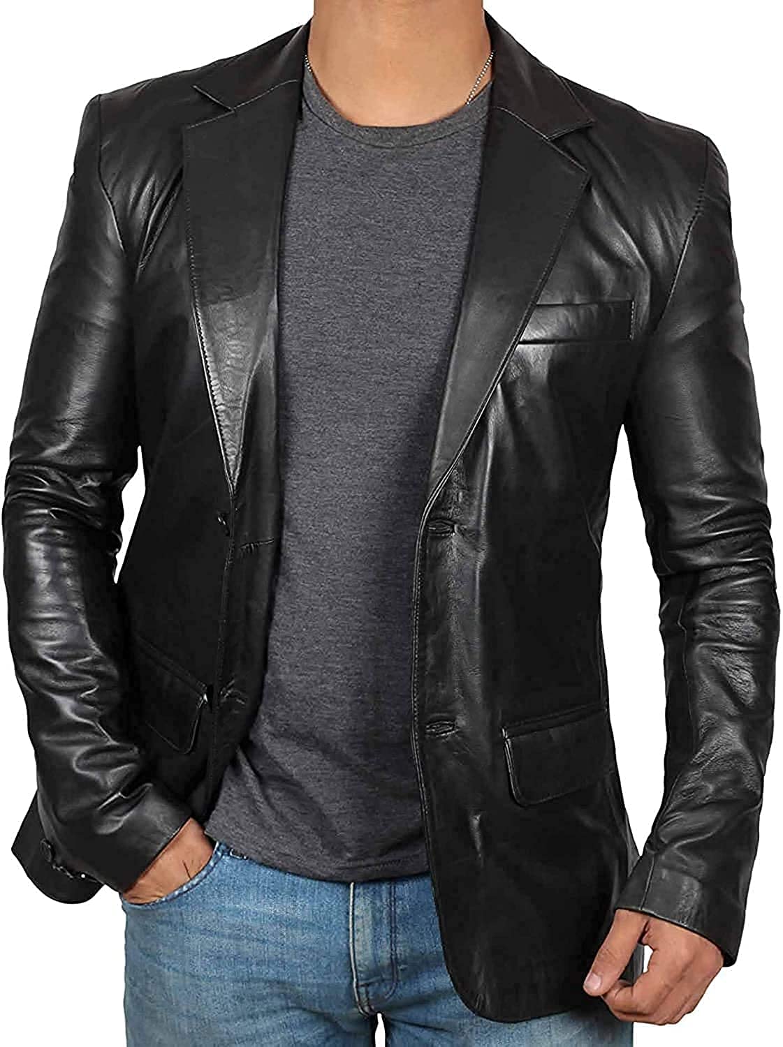 fjacketsReal Leather Bomber Jacket - Motorcycle Casual Stand Collar with a Removable Hood