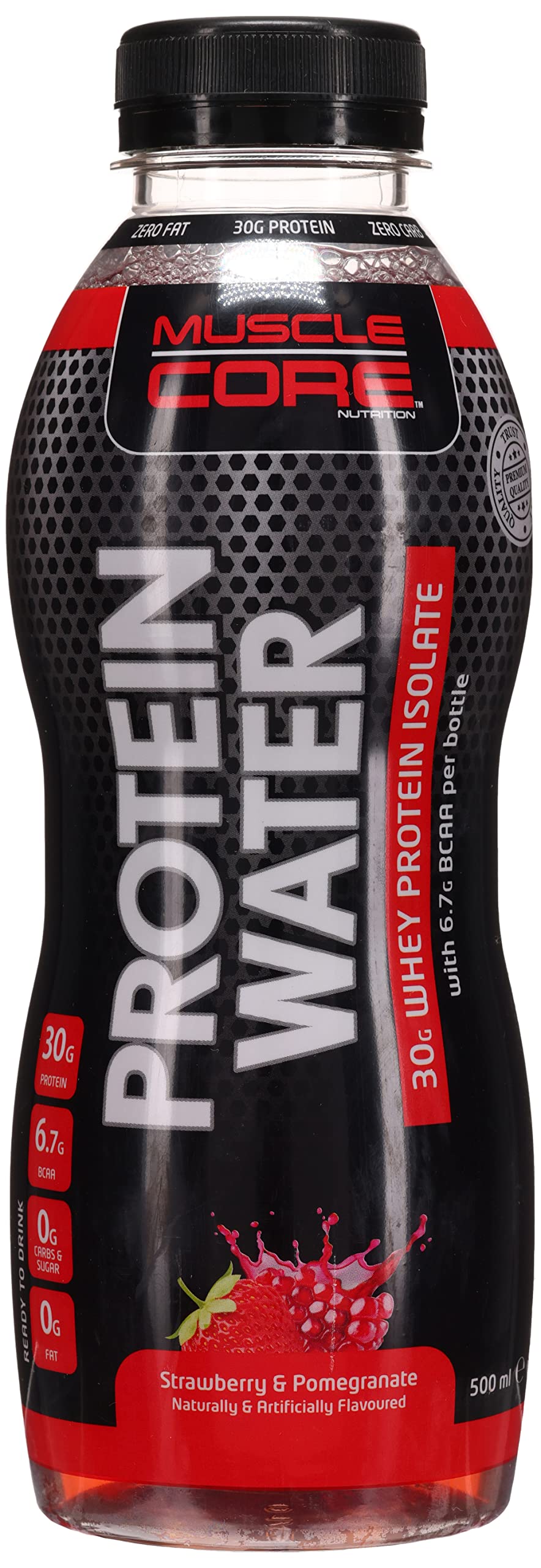 MUSCLE CORE NUTRITION Protein Water Strawberry & Pomegranate, 500 ml