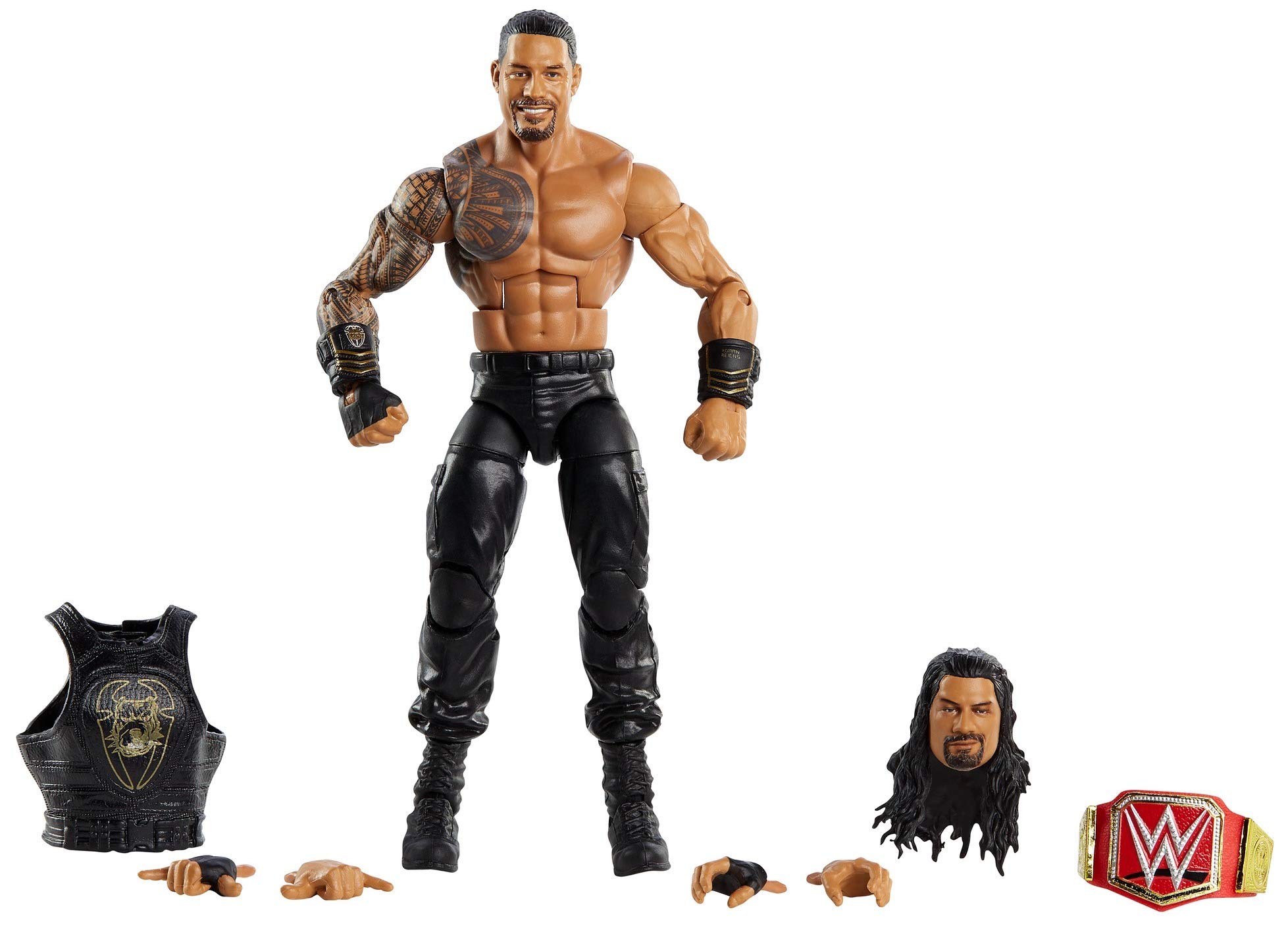 WWE Top Picks Elite 6-inch Action Figure with Deluxe Articulation for Pose and Play, Life-Like Detail, Authentic Ring Gear & Accessory