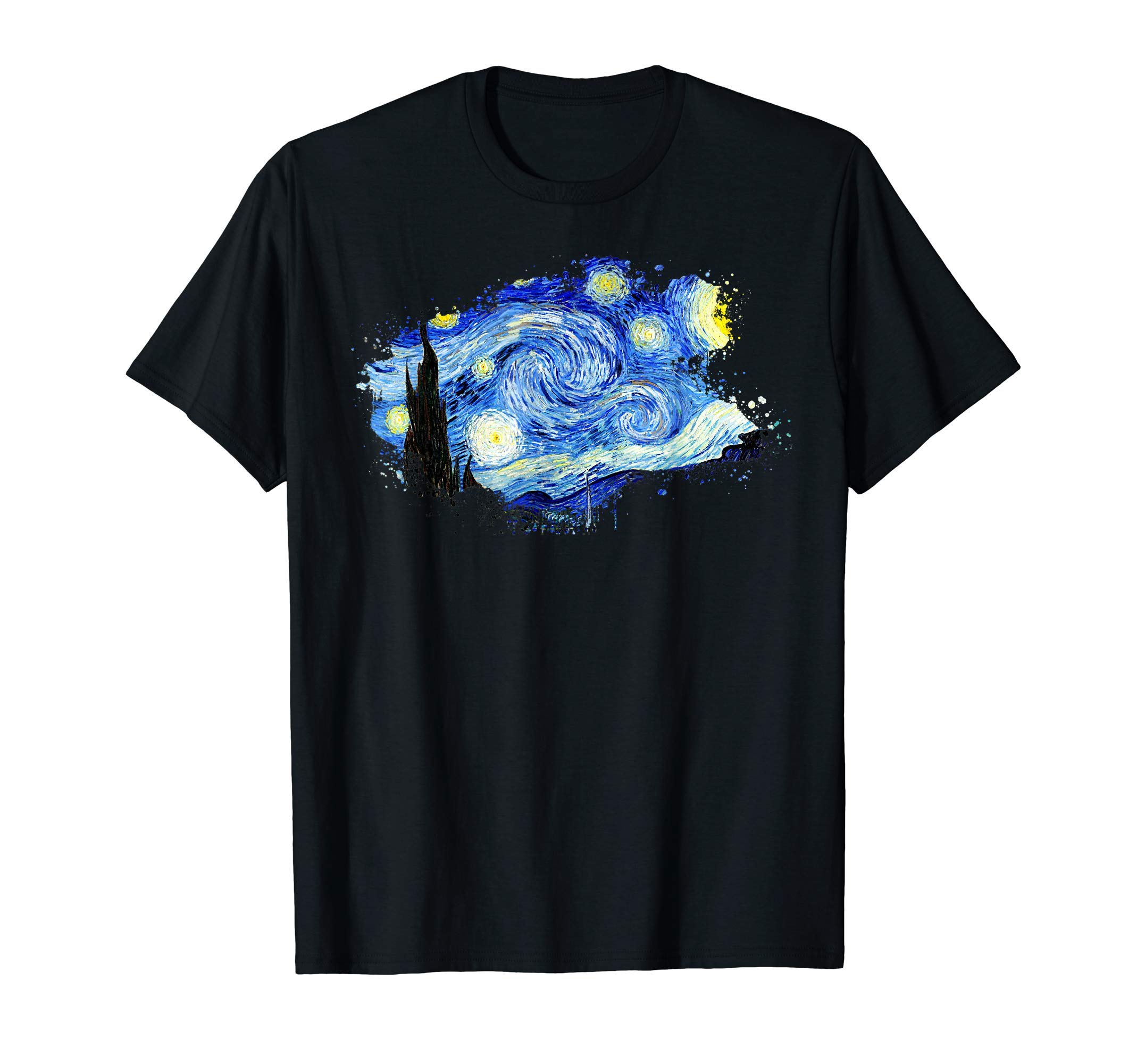 Van Gogh "The Starry Night" World Famous Art Stylish Design T-Shirt