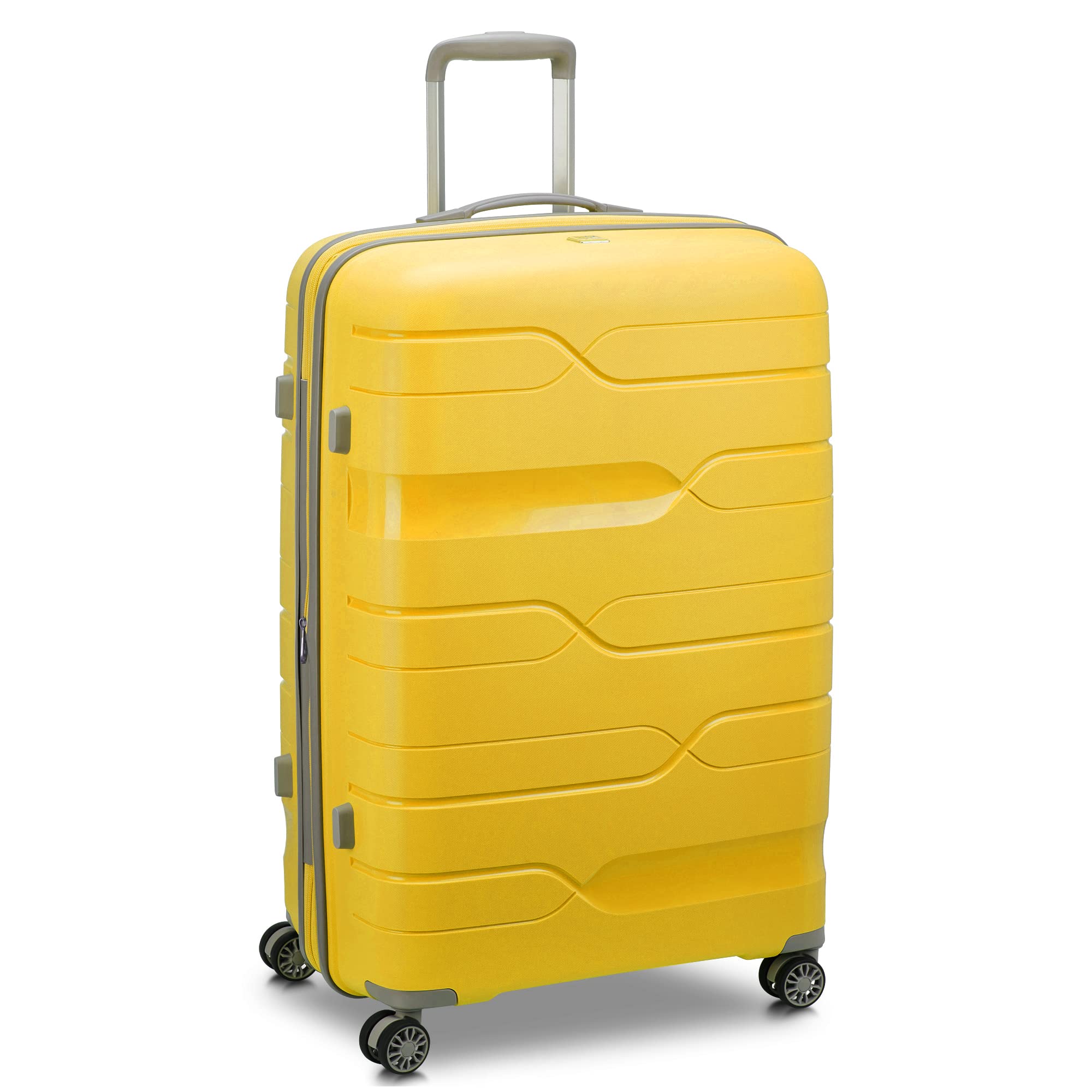 MODO BY RV RONCATOModo by Roncato MD1 Large Trolley Expandable Yellow, Yellow, Trolley Grande, Hard Suitcase with Expandable Central Part and Swivel Wheels