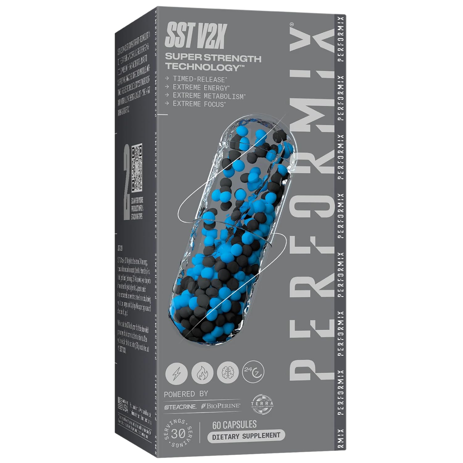 Performix SST v2X Multi-Phase Super Suspension Thermogenic, 60 Capsules