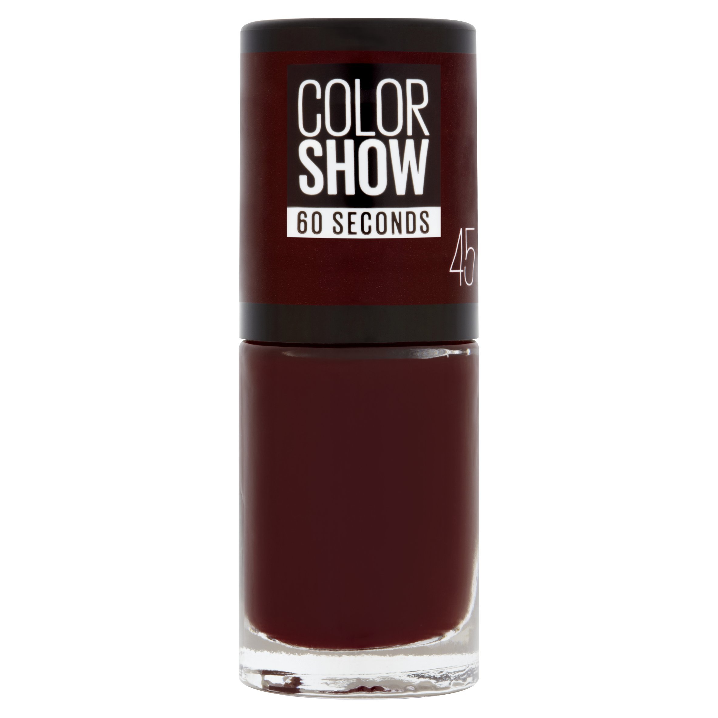 Gemey Maybelline Colorshow Nail Polish - 45 Cherry on the Cake - Dark Red - 7ml