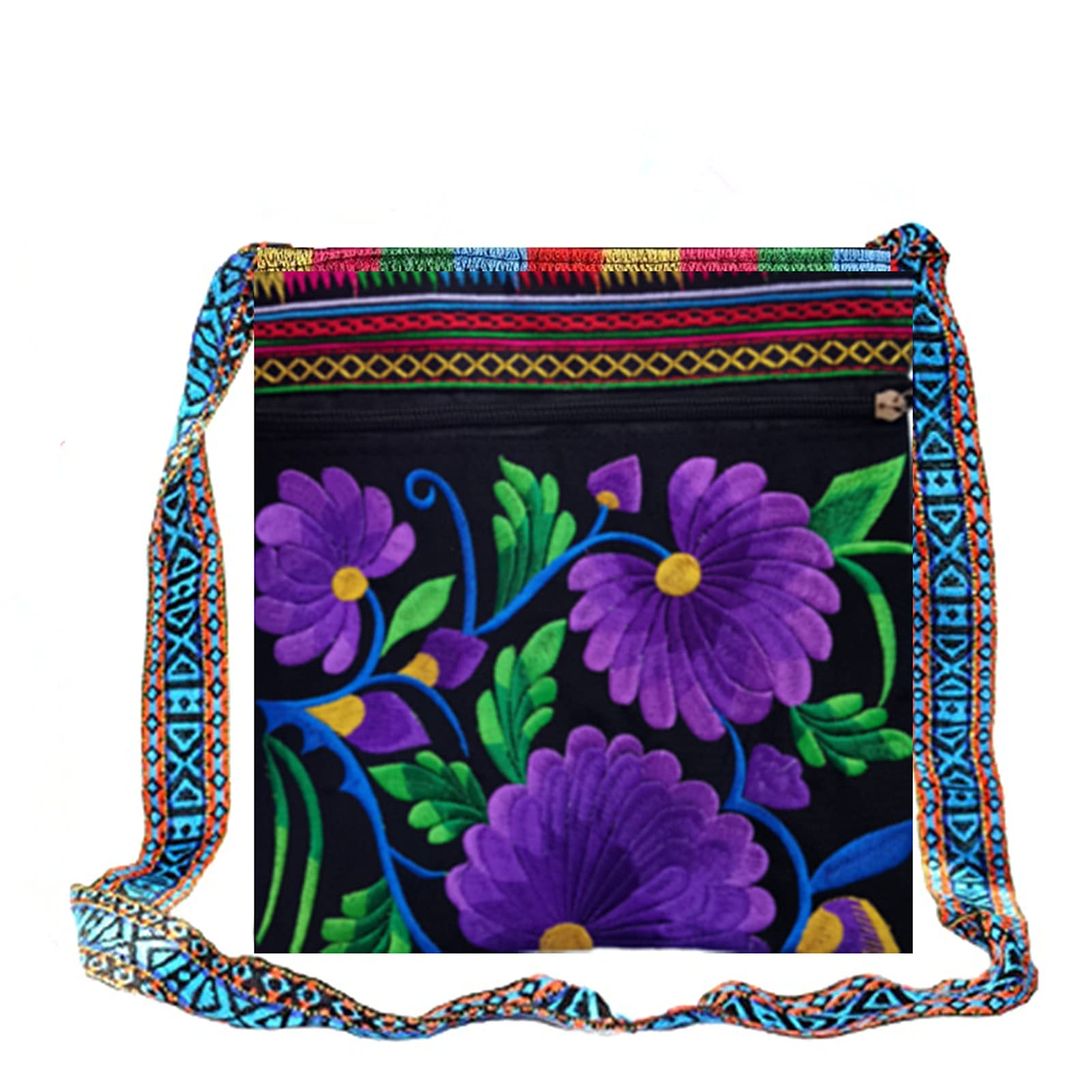 PHEVOSHobo Crossbody Bag for women, Vintage Ethnic Tribal Embroidered Boho Hippie Tote Handbags Shoulder Purse