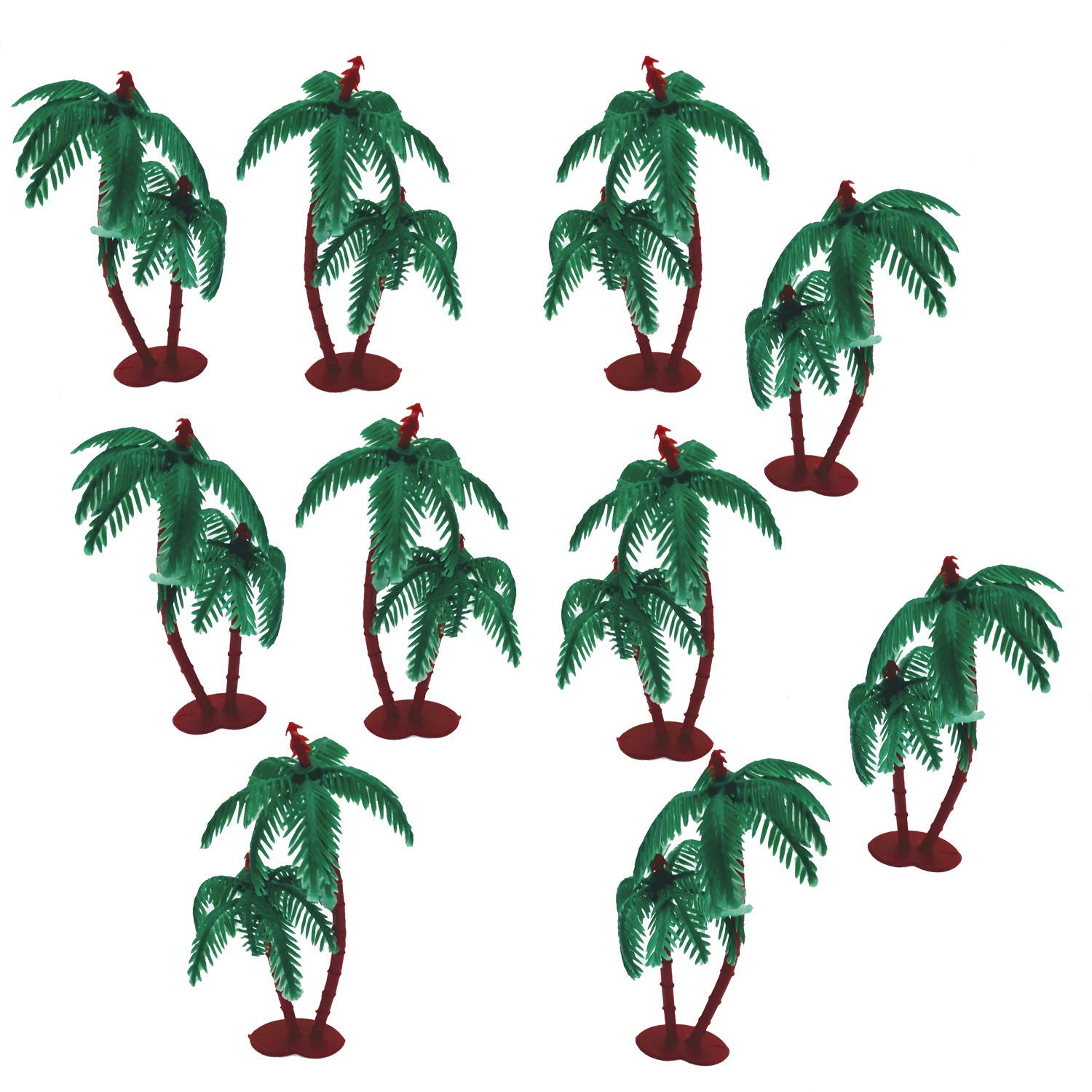 3A Featuretail Artificial Mini Coconut Tree for Project Making (10 Pieces, 3inch)