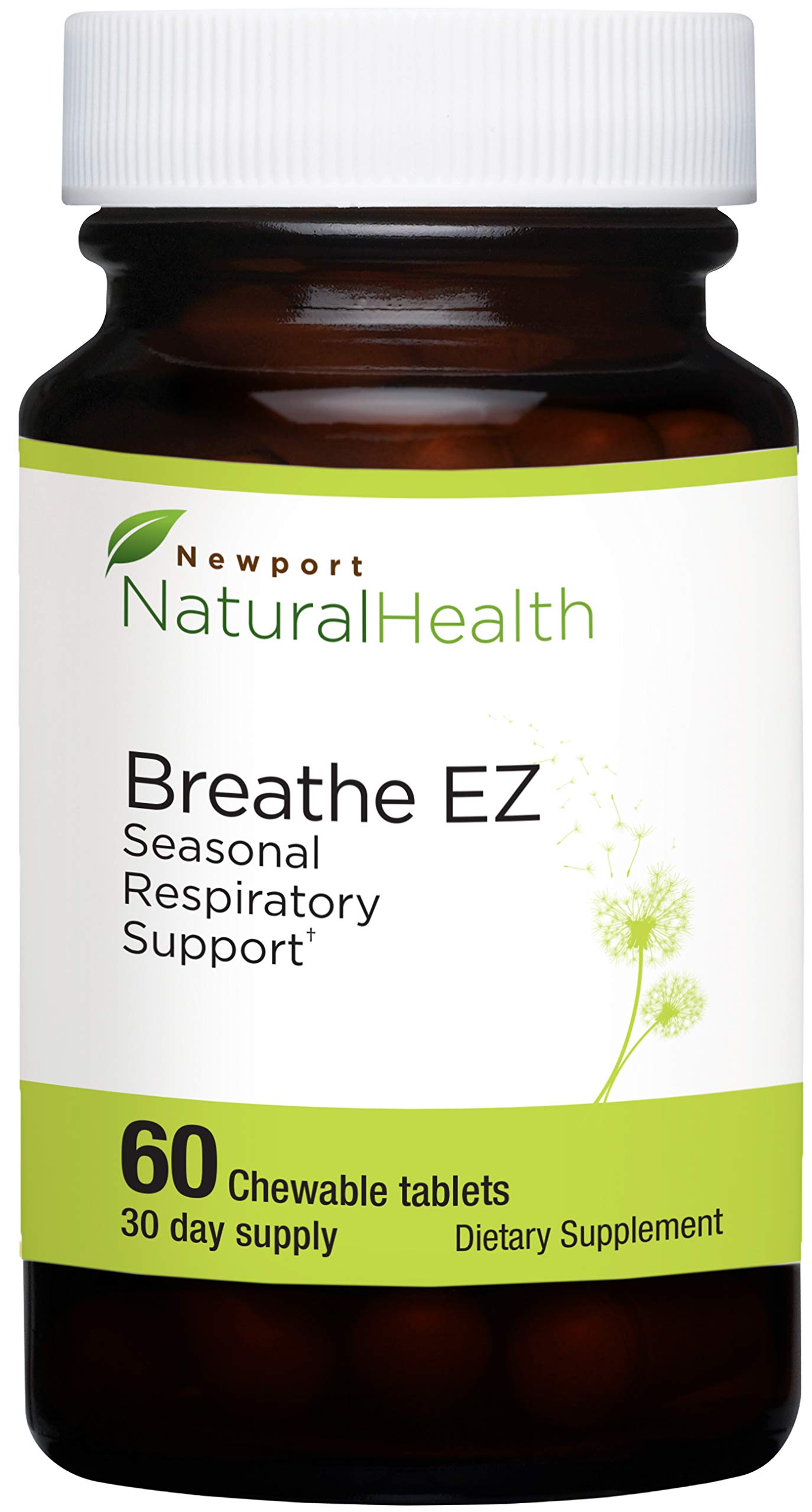 Breathe EZ: Banish Seasonal Respiratory Symptoms, Seasonal Symptoms Support, Allergy Season Relief Supplement, Itchy Eyes, Watery Eyes, Sneezing, Nasal Congestion - by Newport Natural Health