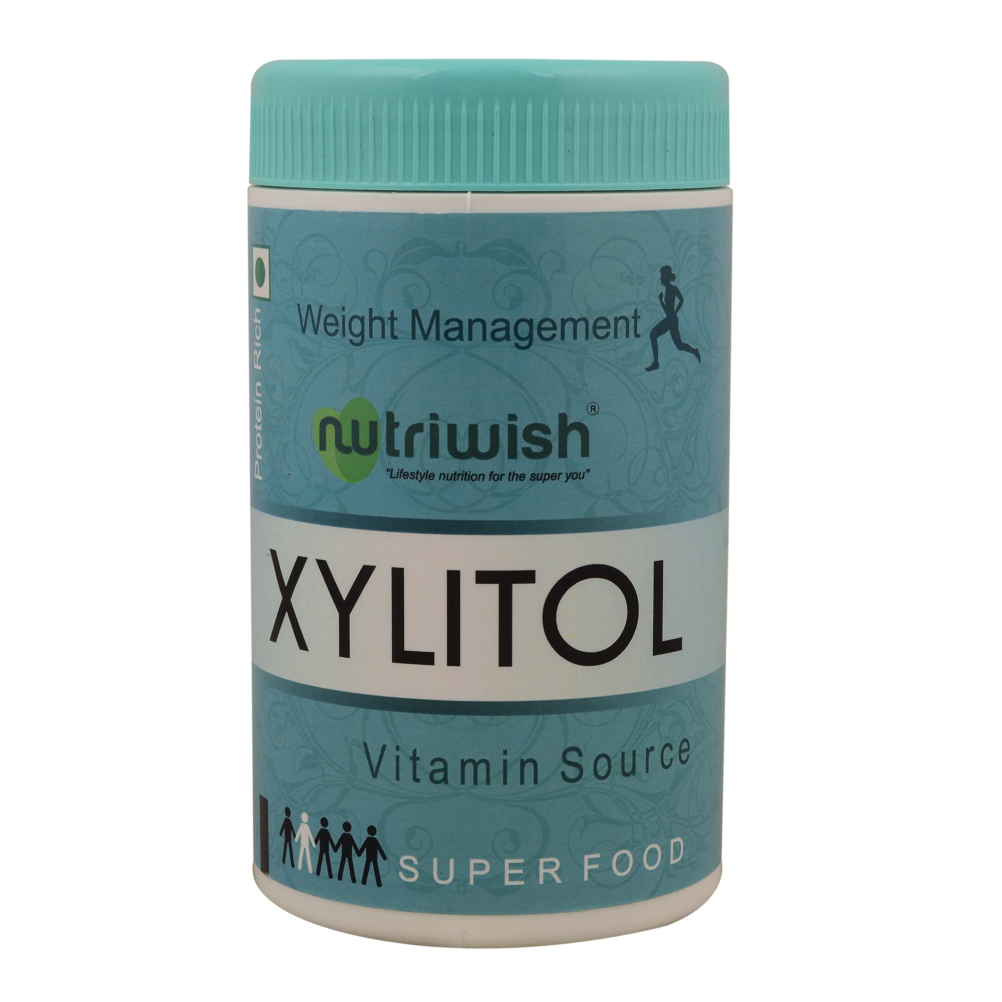 Nutriwish Pure Xylitol Powder, 200g (Alternative Sweetener, Sugar Replacement, Excellent for Baking)