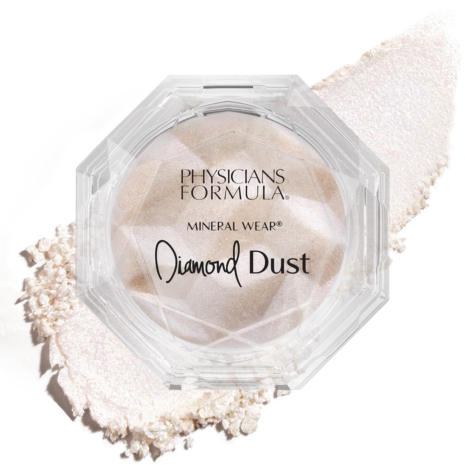 Physicians FormulaInc. Mineral Wear Diamond Glow Dust, Face Powder with a Luminous and Glimmering Effect, Blurring Leaves Glass-Skin Starlit