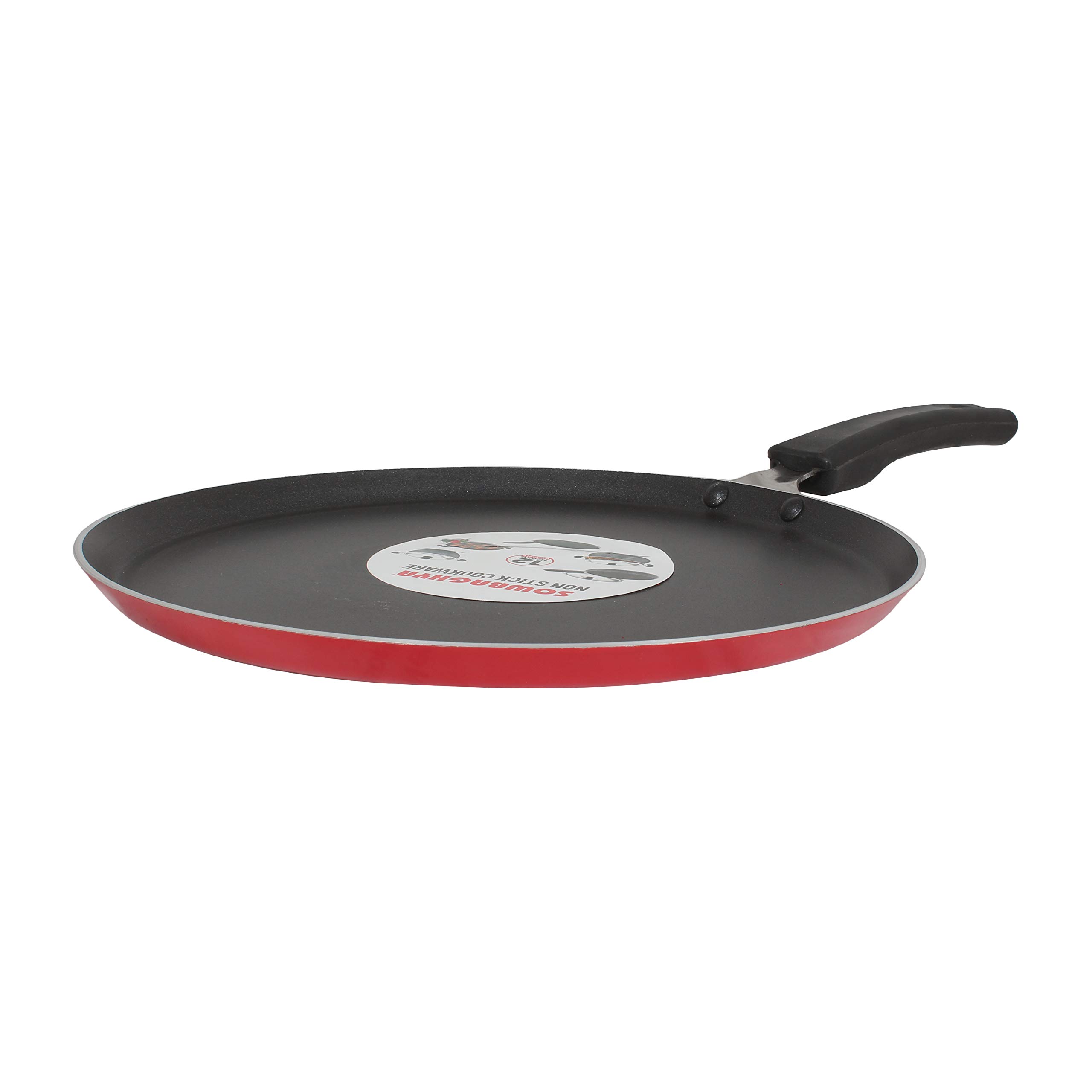 SOWBAGHYA Aluminium Non Stick Tawa, Black