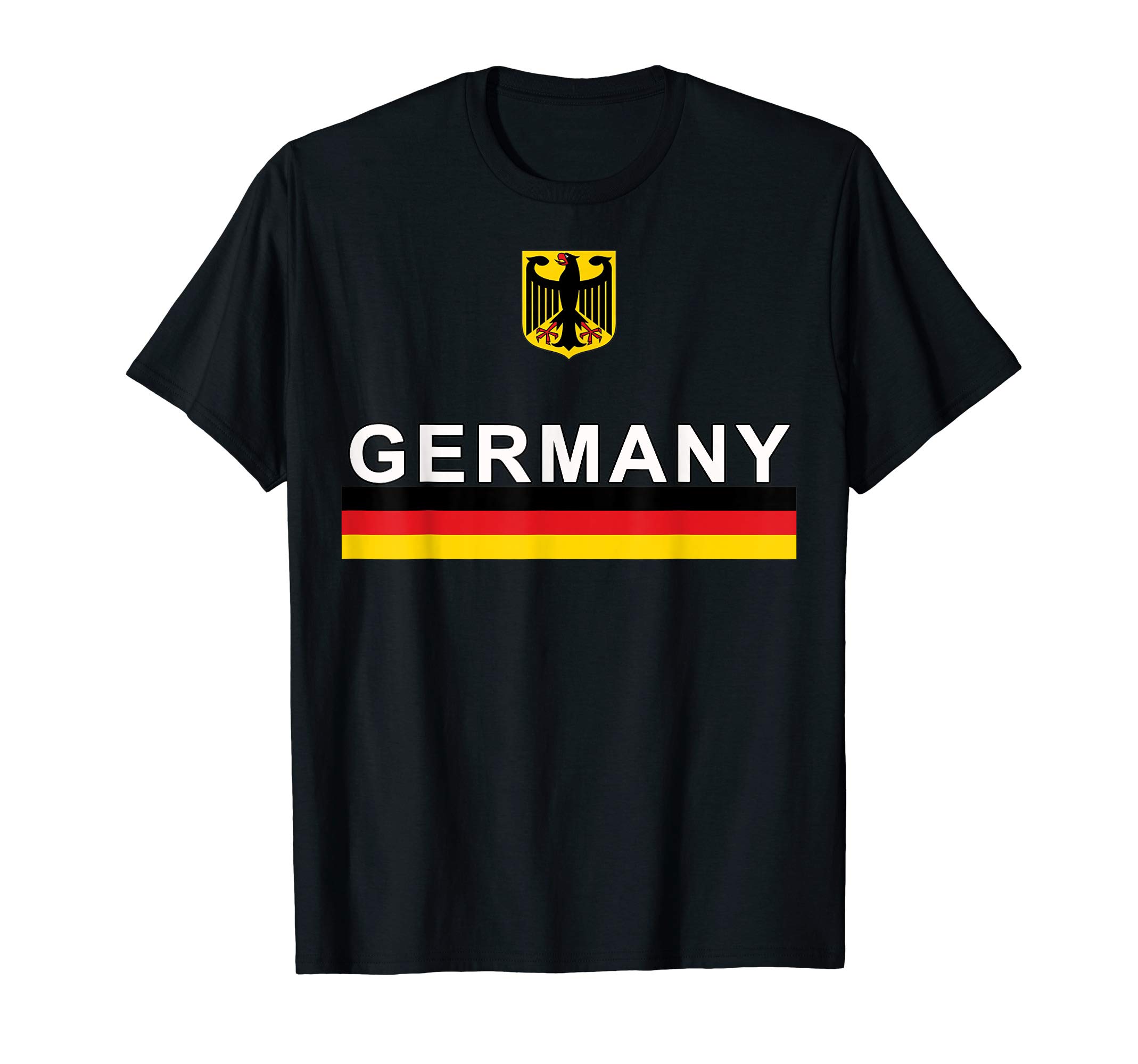 German Crest and Flags DesignGermany Sporty Flag and Emblem T-Shirt