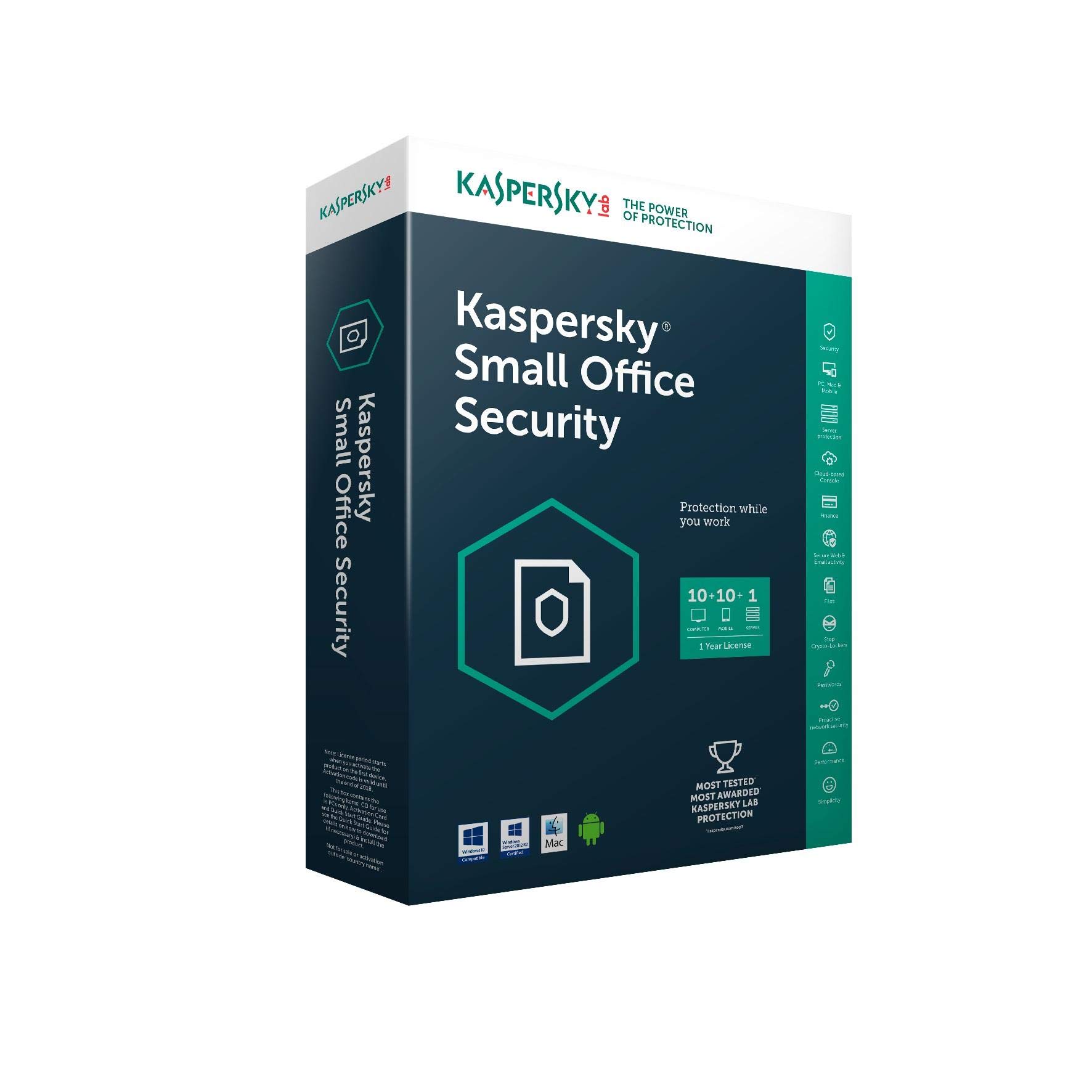 KasperskySMALL OFFICE SECURITY V5 - TEN PLUS TEN PLUS ONE USER