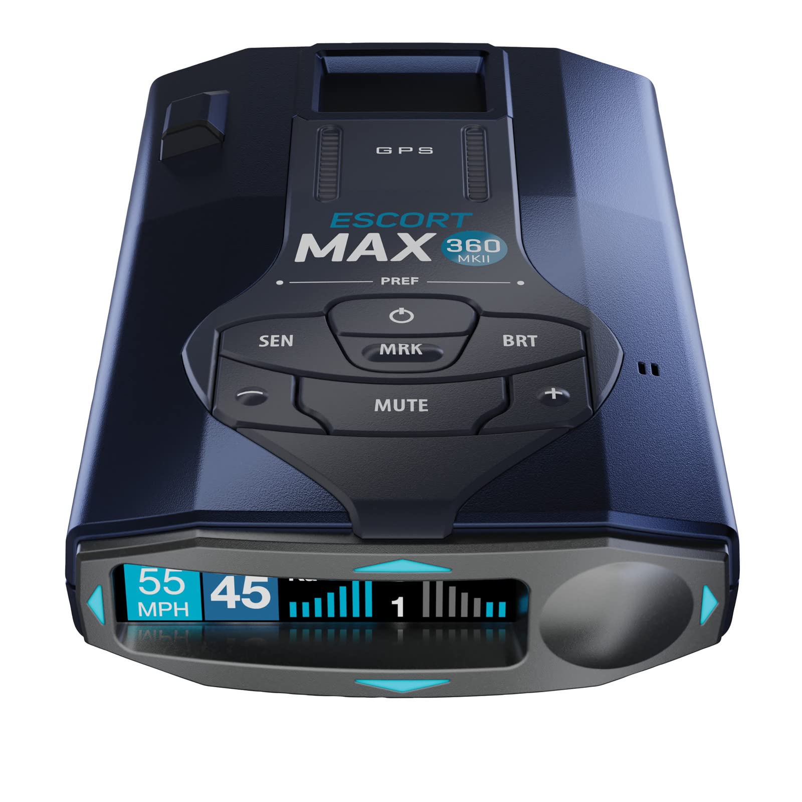 Escort MAX 360 MKII Radar and Laser Detector Bluetooth Enabled, 360° Directional Arrows, Exceptional Range, Shared Alerts, Apple CarPlay and Android Auto Compatible, Black