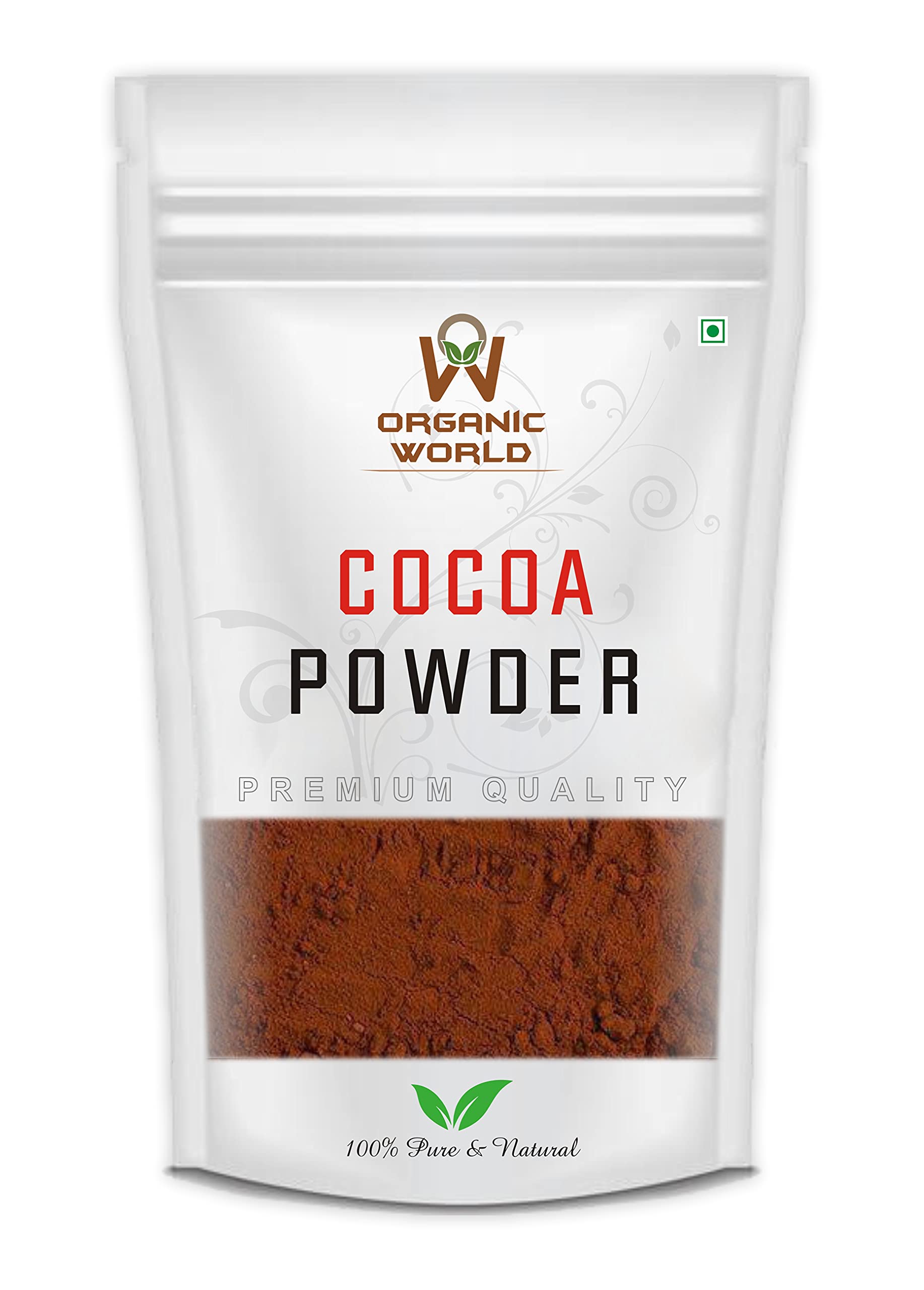 Simply Raw: Cocoa Powder (Natural,Unsweetened,Vegan & Gluten Free) (Pack of 900 Gram)