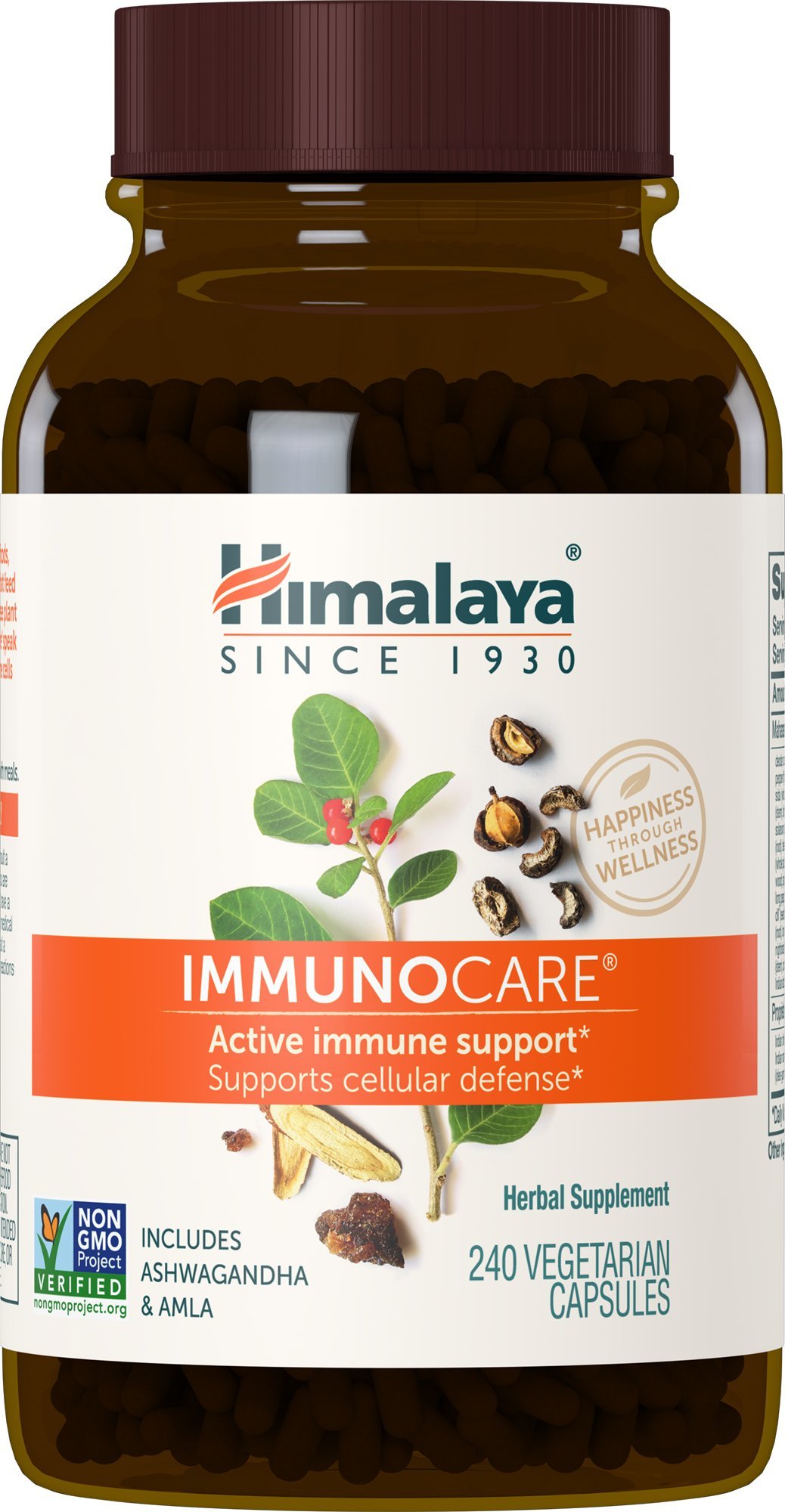 HimalayaImmunoCare for Active Immune Support and Cellular Defense, 840 mg, 240 Capsules, 2 Month Supply