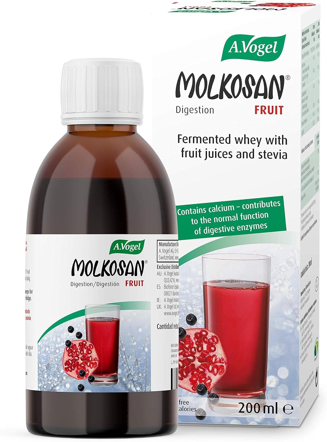 A.VogelMolkosan Fruit Digestion 200ml | Provides gut health support | Suitable for Vegetarians