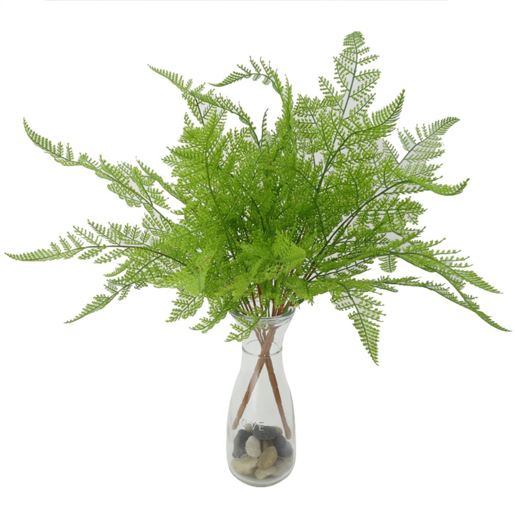 Acamifashion Real Touch Feel Fake Bouquet 1Pc Artificial Plant Persia Fern Leaves Office Home Wedding Decor Photography Prop