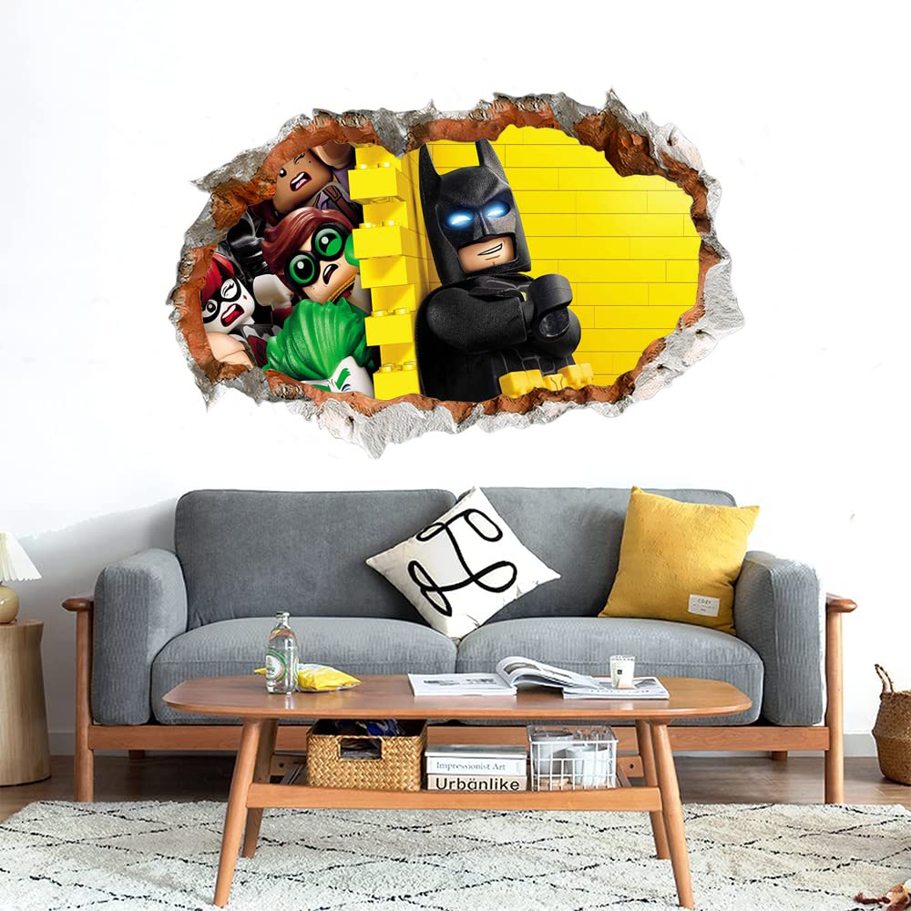 GADGETS WRAP Printed Wall Decal Sticker Broken Smashed Bricks Wall Style  Decal (81cm x 55cm) - The Lego Batman Movie Poster uhd 4k Wallpaper :  : Home Improvement