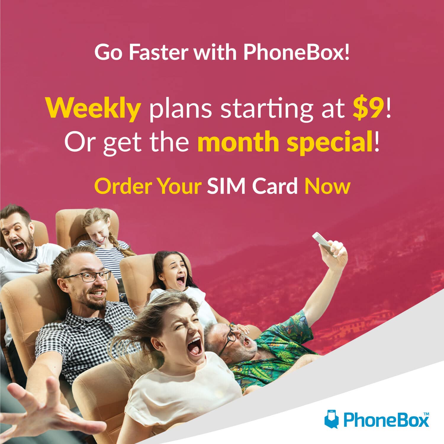 PhoneBoxCanada Prepaid SIM Card | Choose one of The 7 Days Plan ! 5G Data, Affordable Plans! Talk, Text, Data! No overage fees! Unlimited International Text! Travel SIM Card