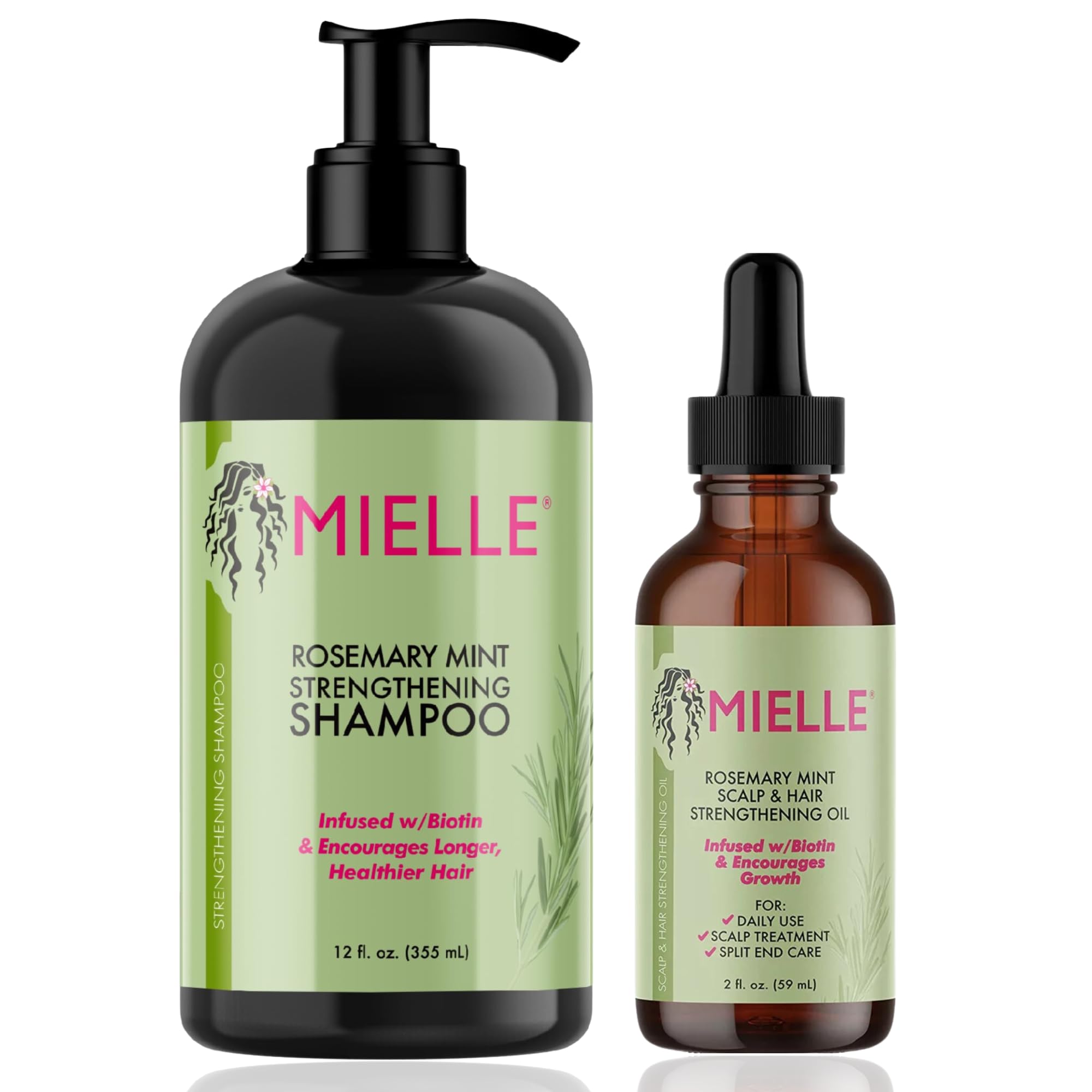 Mielle Organics Mielle/Rosemary Mint Strengthening/Shampoo/Scalp & Hair Strengthening Oil/Deal/Gift Set