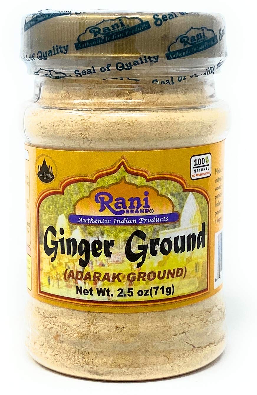 Rani Ginger (Adarak) Powder Ground, Spice 2.5oz (71g) PET Jar ~ All Natural | Vegan | Gluten Friendly | NON-GMO | Indian Origin