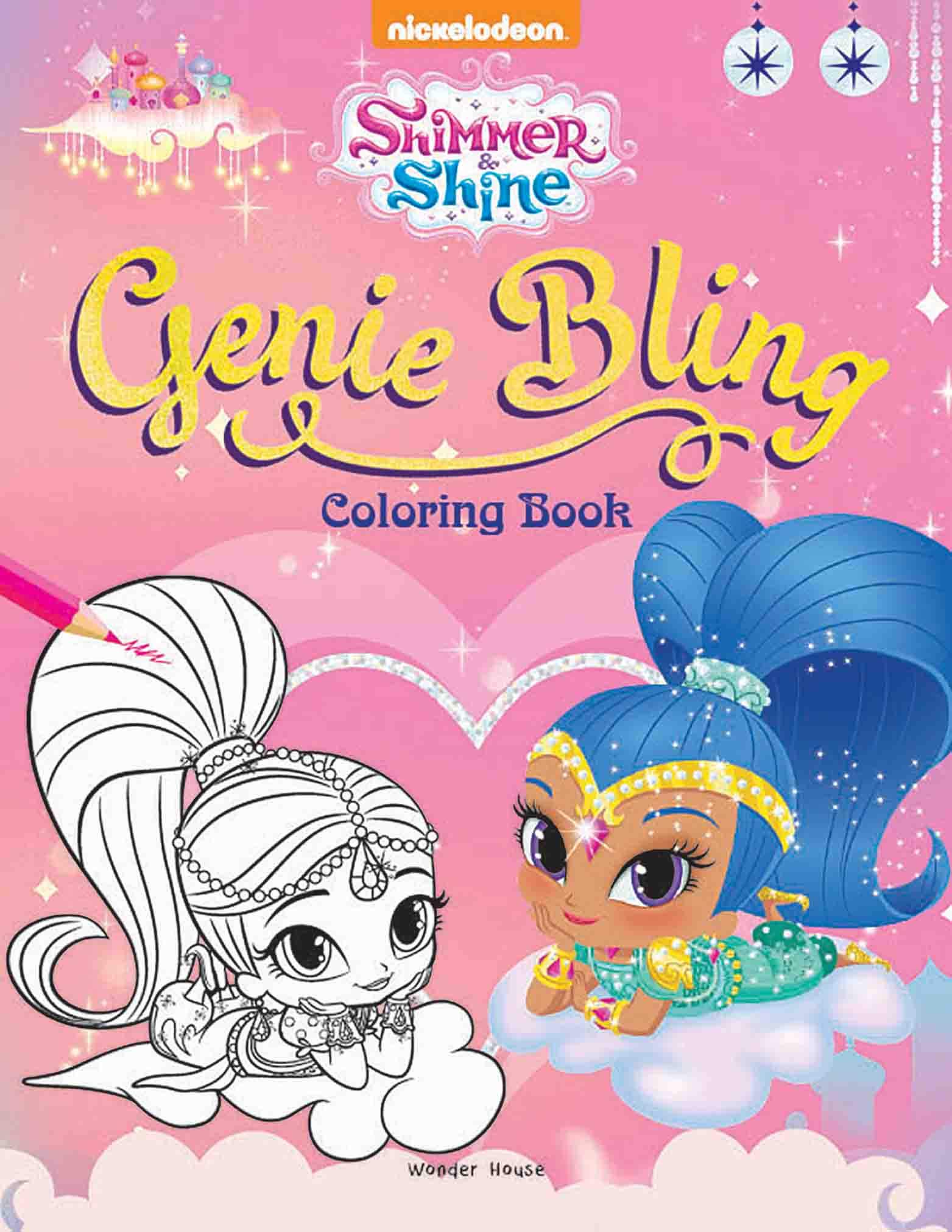 Genie Bling: Coloring Book for Kids (Shimmer & Shine) Paperback by Wonder House Books