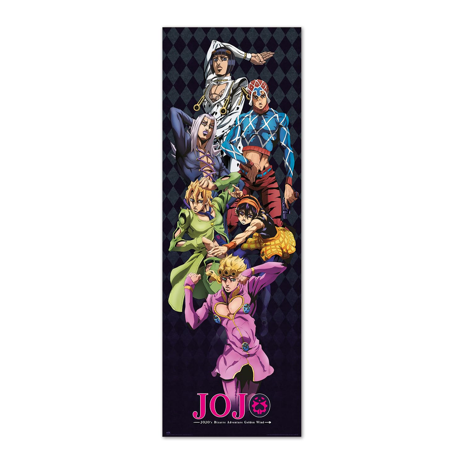 Grupo Erik Jojos Bizarre Adventure Poster - 20.8 x 62.2 inches / 53 x 158 cm - Shipped Rolled Up - Cool Posters - Art Poster - Posters & Prints - Door Posters