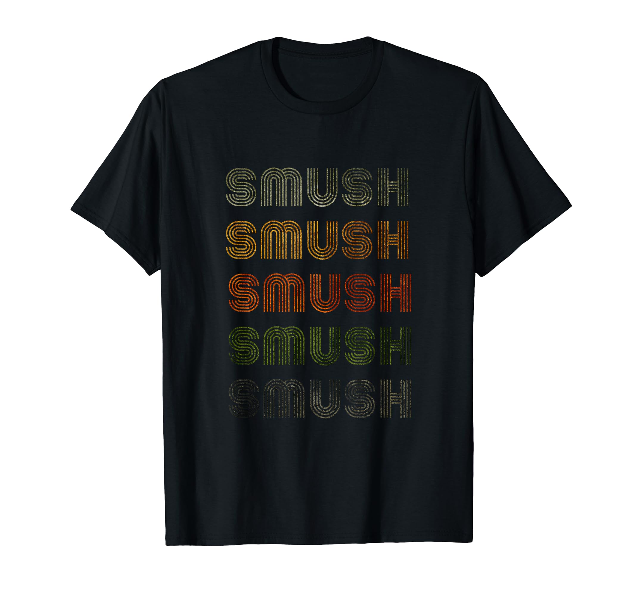 Love Heart Smush Tee Grunge Vintage Style Black Smush T-Shirt