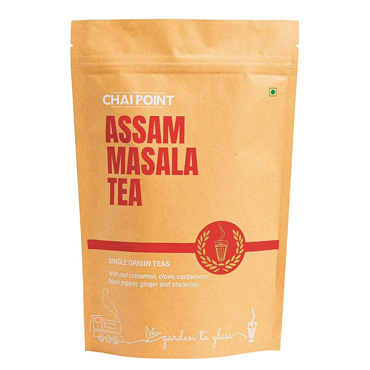 Chai Point Assam Masala Tea 200g (80 Cups) | Natural Spices (Cinnamon, Clove, cardamon, Ginger, Black Pepper), Single Origin Tea (1)