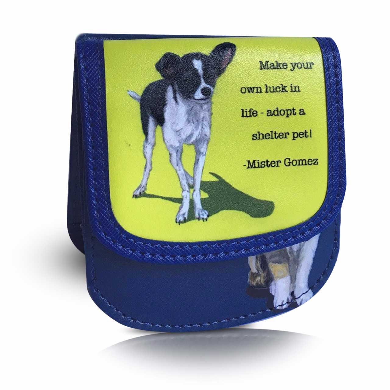 Taxi WalletShelter Pets Small VEGAN Folding Minimalist Card Wallet for Women Coin Purse