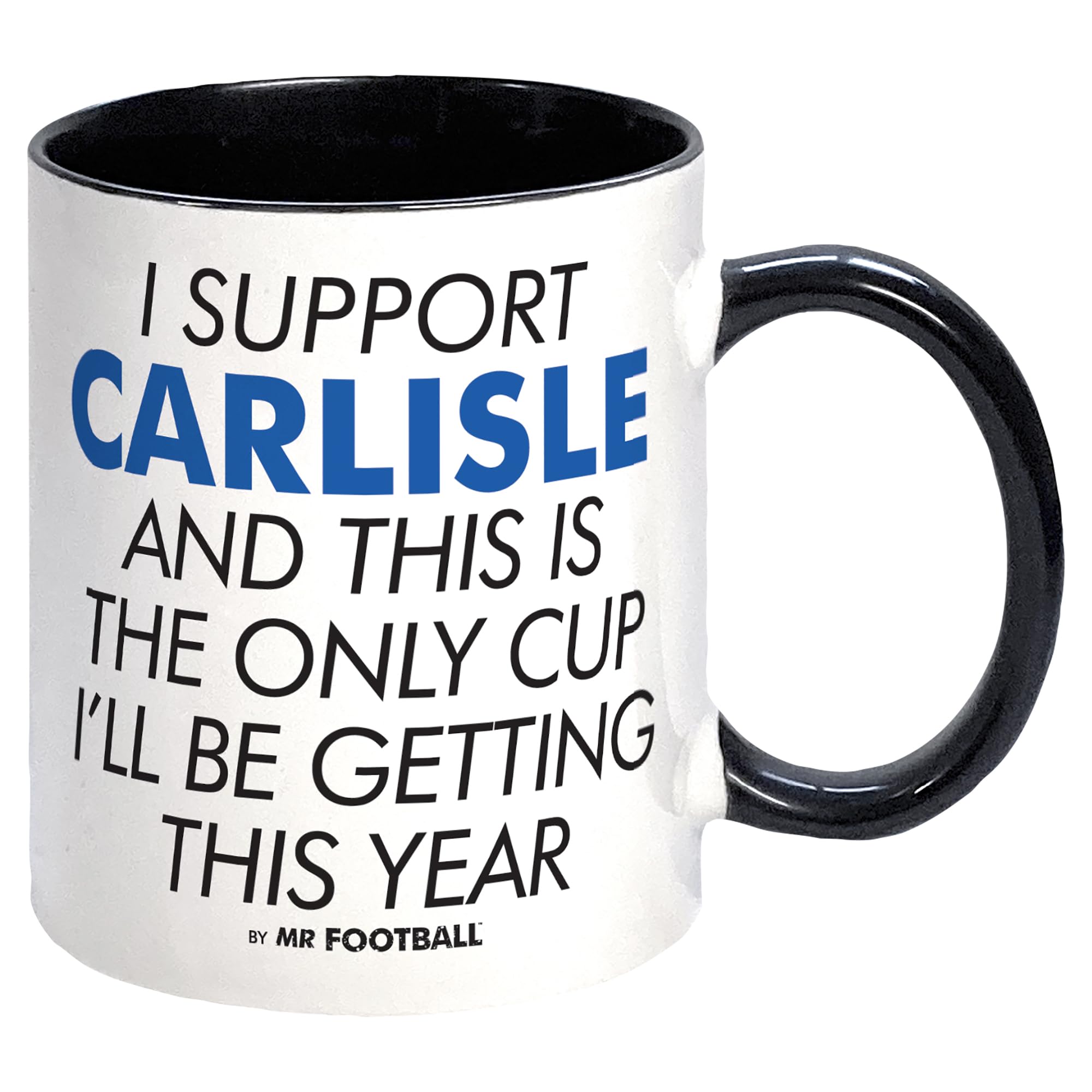 BomblightersBomblighters I support Carlisle United and This is only cup football mug - merchandise gift for fan