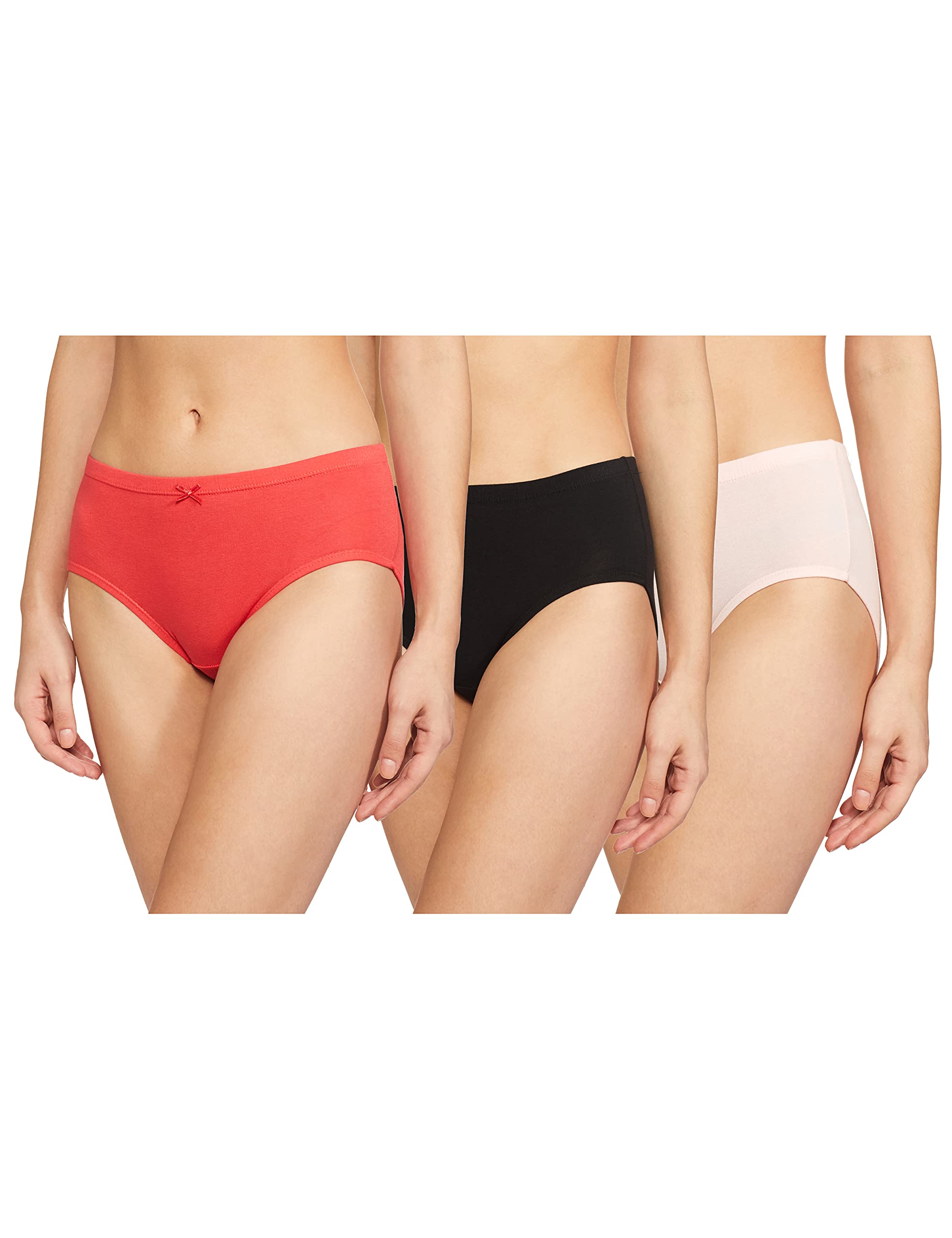 AmanteInsert Elastic Cotton Hipster Panty Pack- Pack of 3