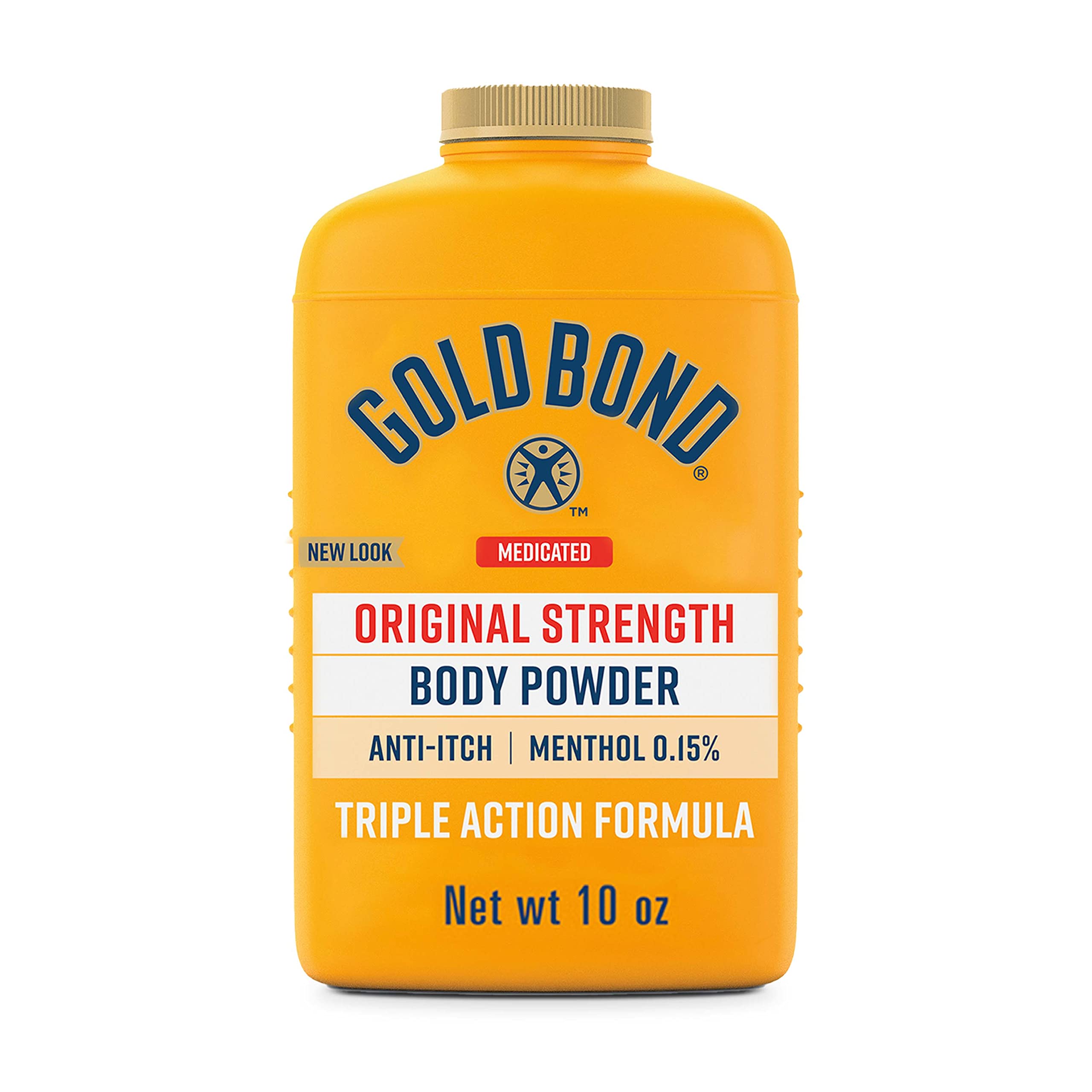 Gold Bond Medicated Talc-Free Original Strength Body Powder 10 oz, Cooling, Absorbing, Itch Relief